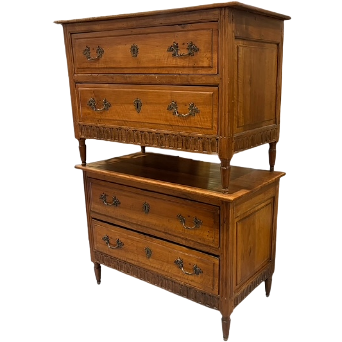 Antique Louis XVI Period Walnut Chests | Pair