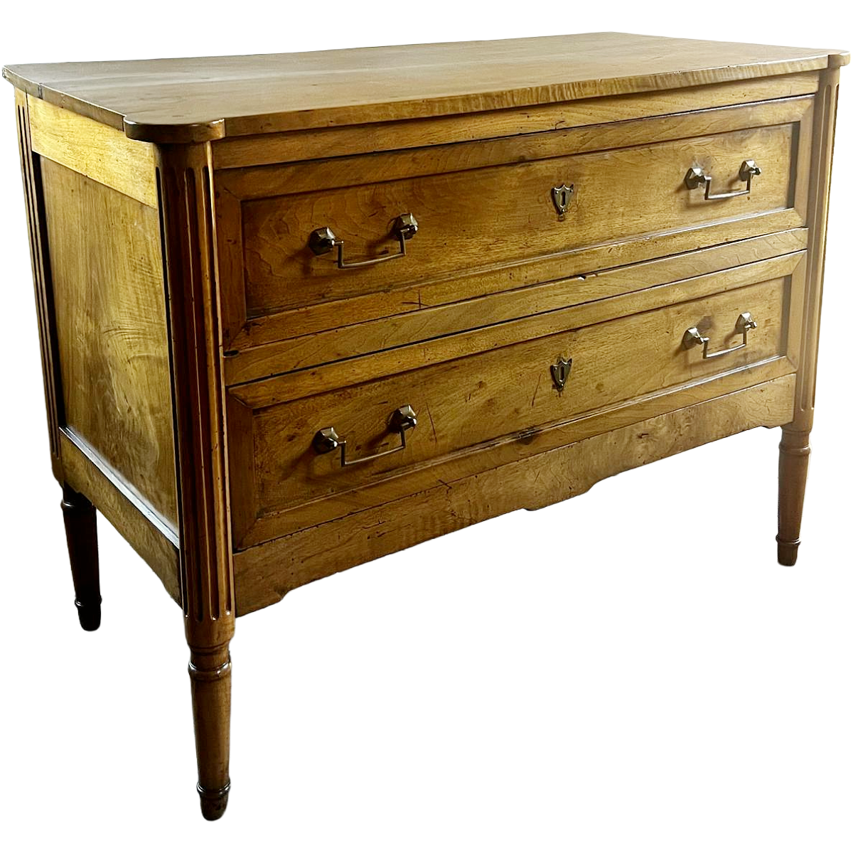 Antique Louis XVI Period Walnut Sauteuse