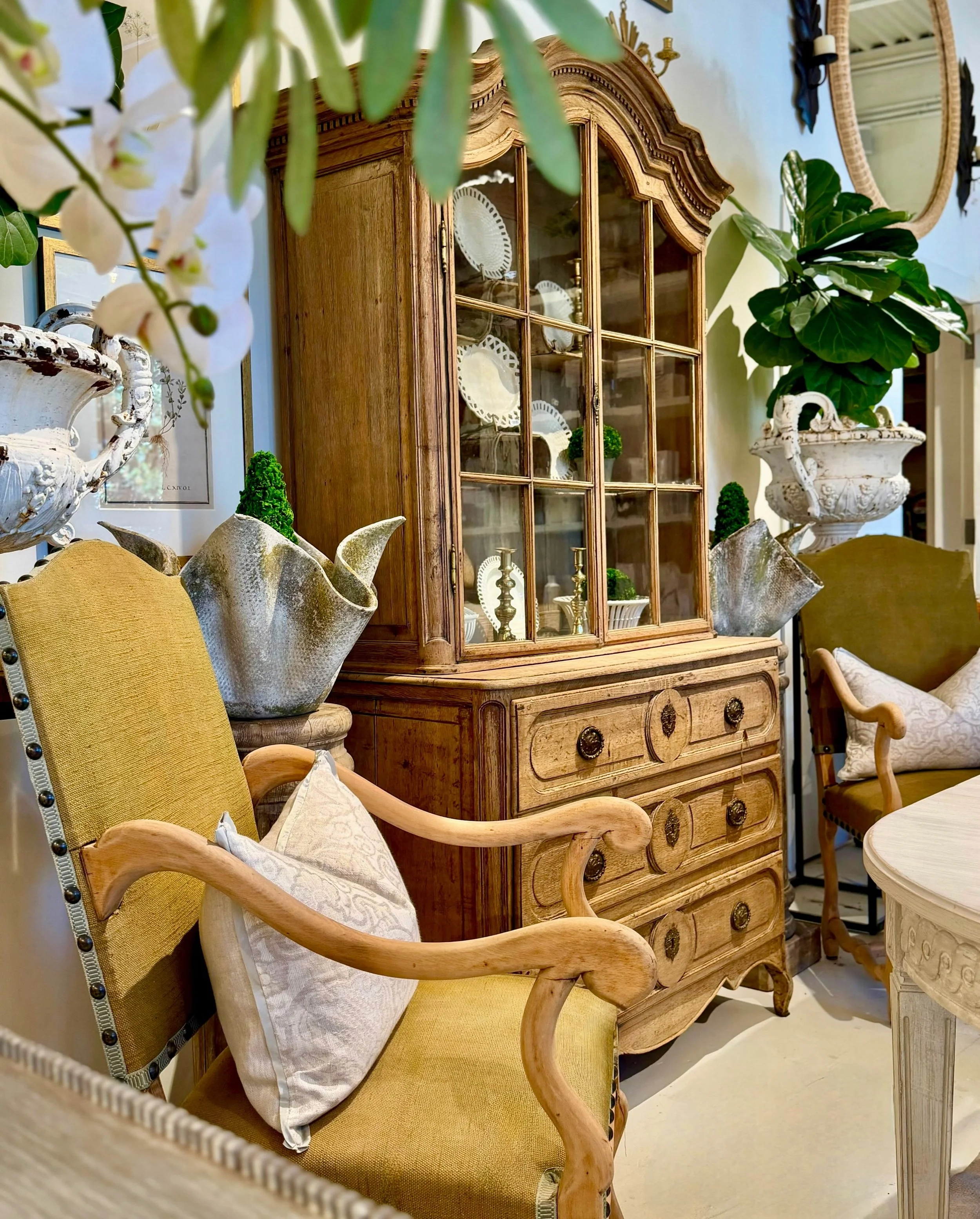 Still unpacking and unwrapping&hellip;so many incredible new arrivals from France now in the shoppe! 
Discover our extensive collection of one-of-a-kind, hand-selected European Antiques and Curated Decor. Find more details and pics on our website at 
