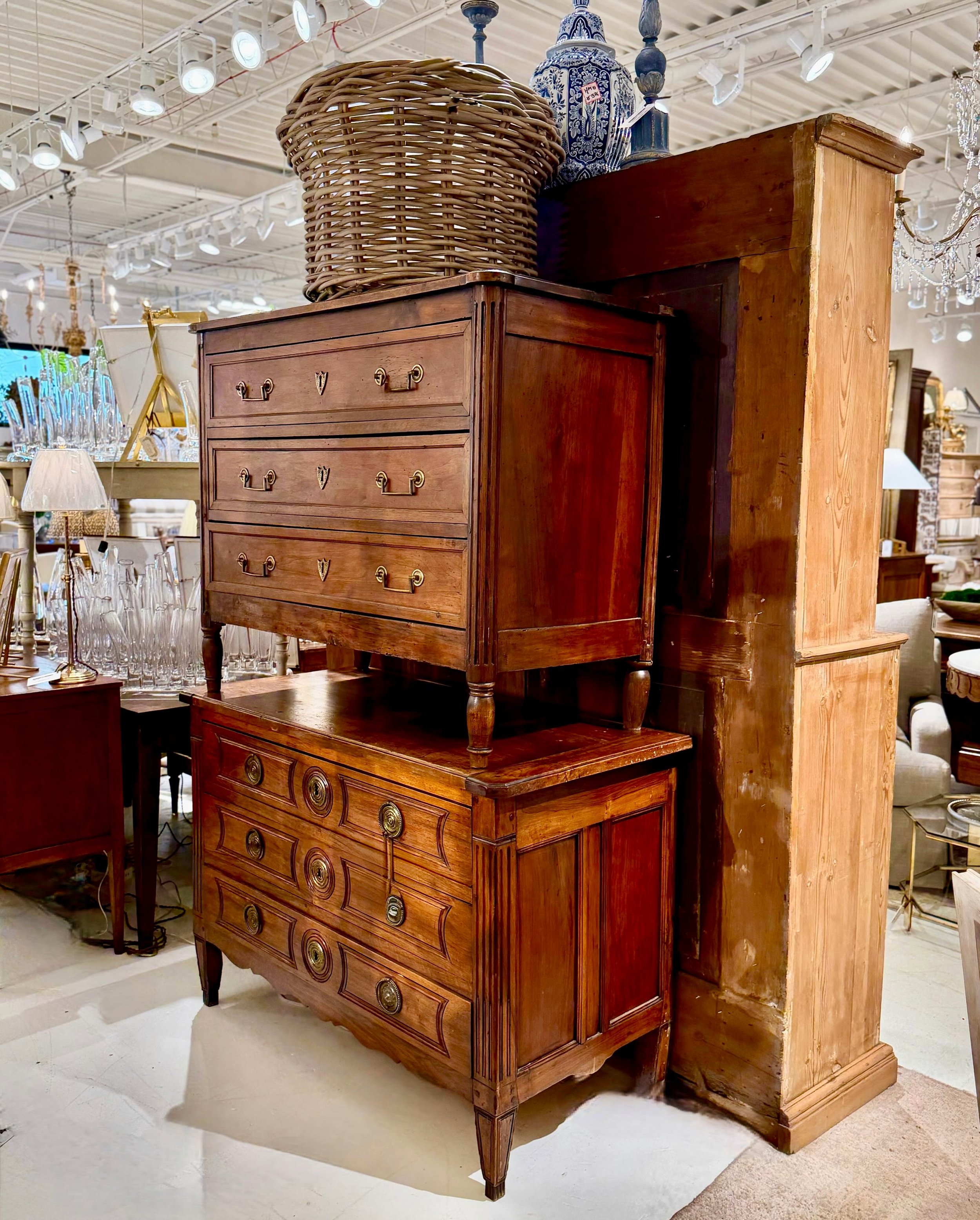 So many great chests just in from France! Discover our extensive collection of one-of-a-kind, hand-selected European Antiques and Curated Decor. Find more details and pics on our website at www.heritagemarkdesign.com. Shipping available. #heritageclt