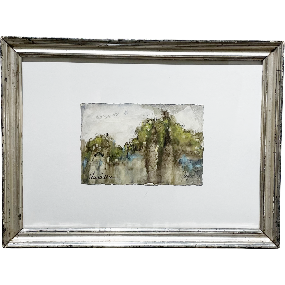 Versailles 8 | Gigi Davis | 13.75W x 10.25H | Antique Silver Gilt Frame