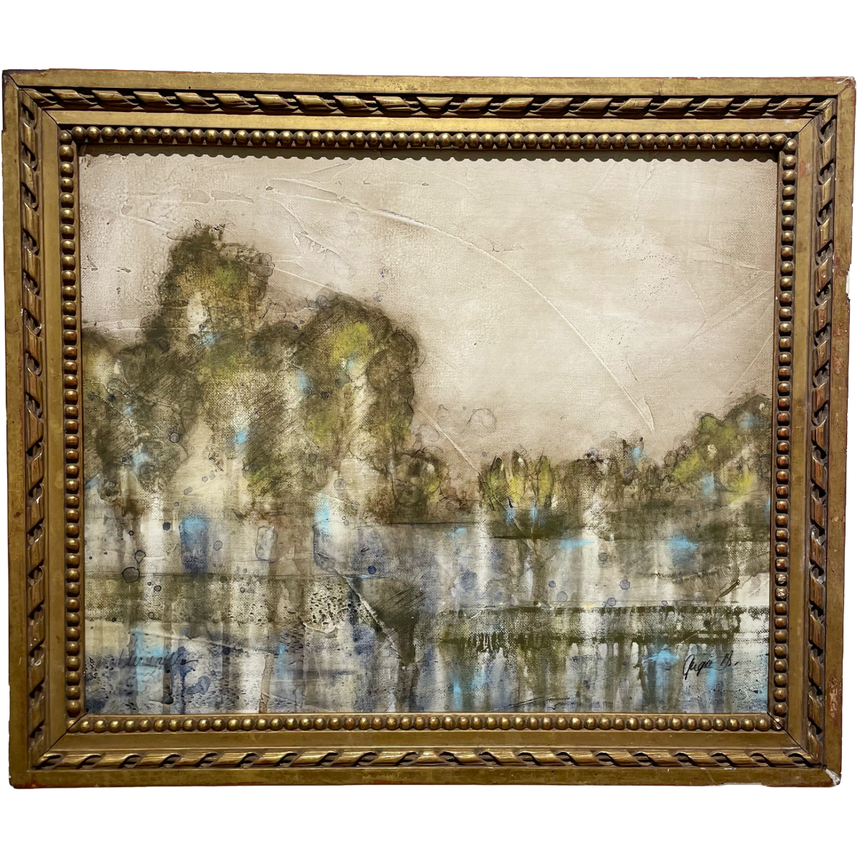 Versailles 9 | Gigi Davis | 20W x 17H | Antique Gilt Frame