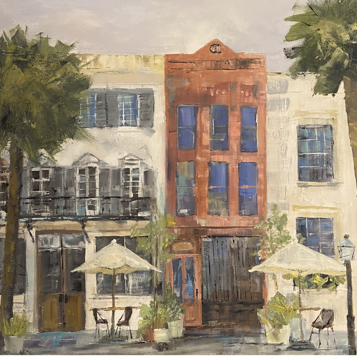 Becky Denmark | Charleston Cafe | 24 x 24