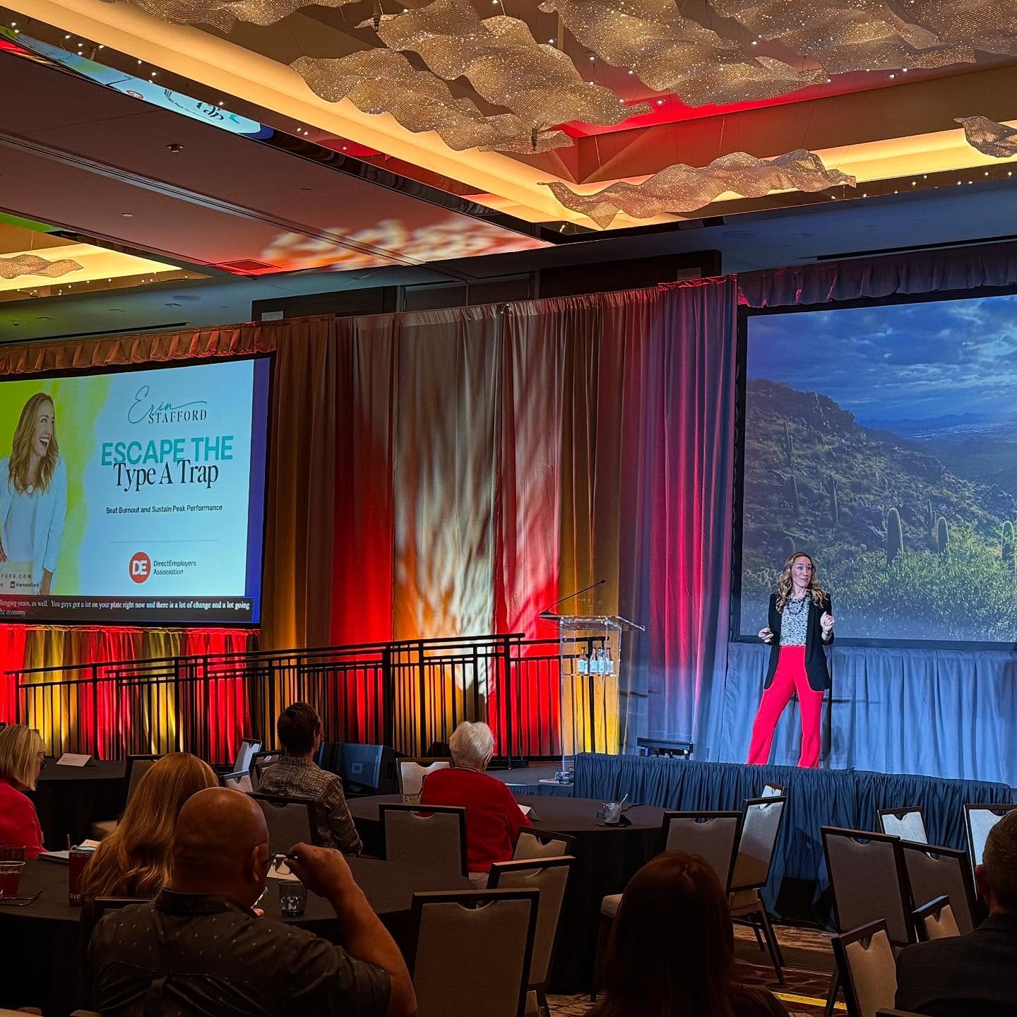 You can&rsquo;t lead others if you&rsquo;re running on empty. 

Last week in Scottsdale, I reminded the amazing members of @directemployers that burnout isn&rsquo;t a badge of honor. It&rsquo;s a warning sign. 

Like if you needed this reminder today