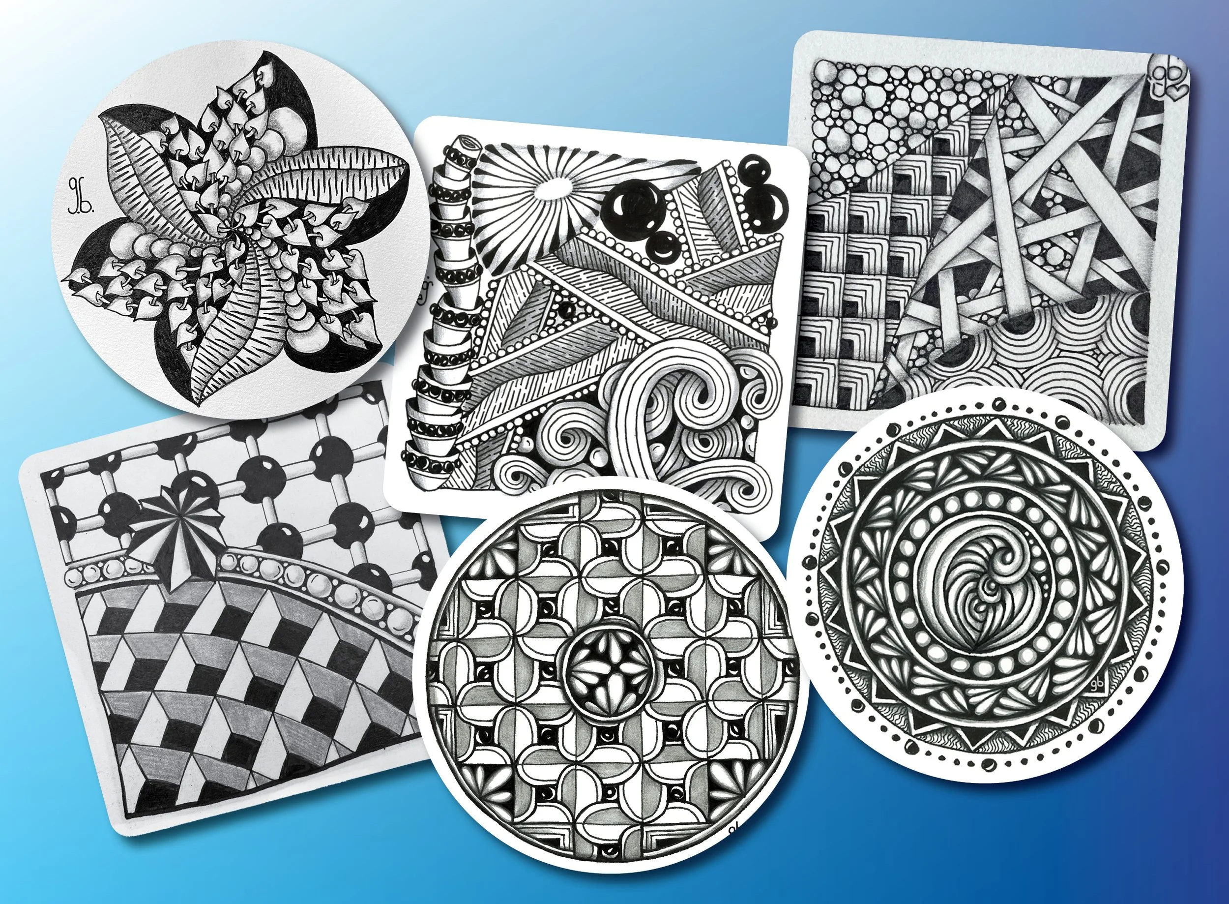 Zentangle with Gracie