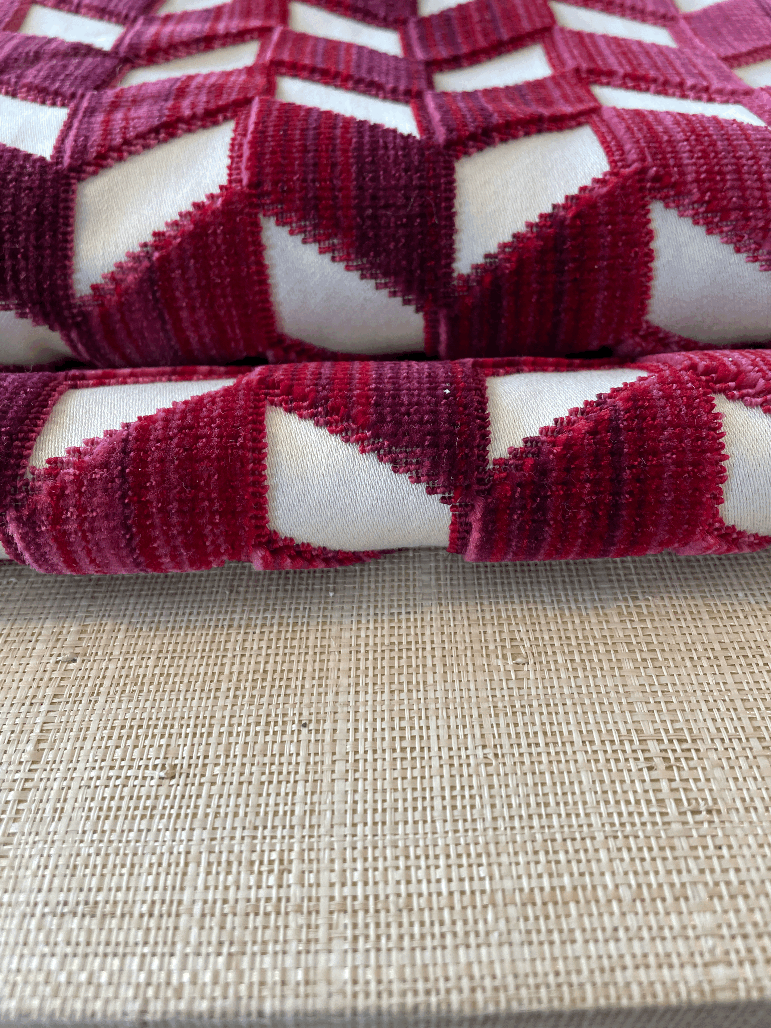 Shop 1.3 yards Schumacher Chevron Strie Velvet