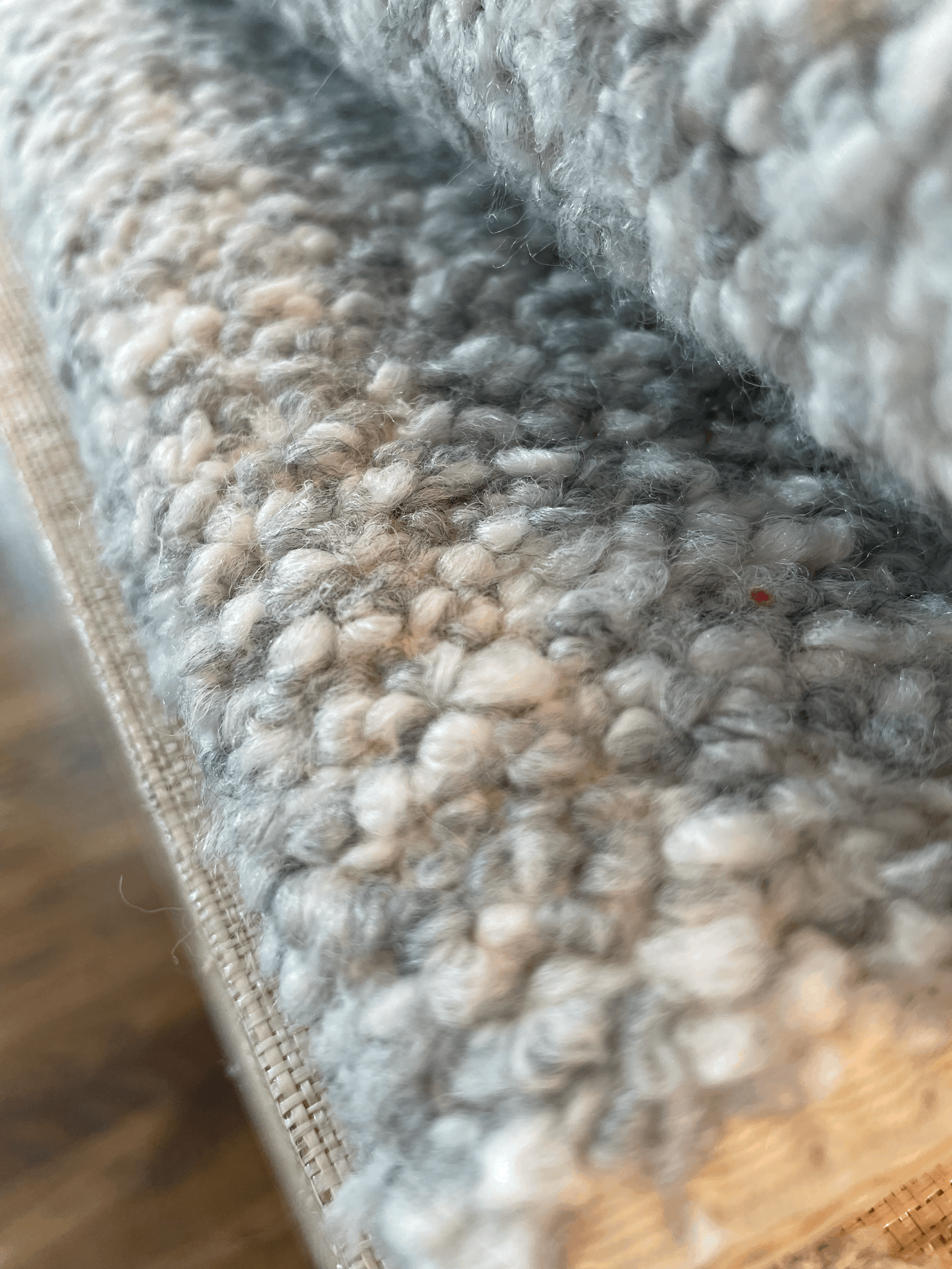Shop Gray And White Bouclé fabric