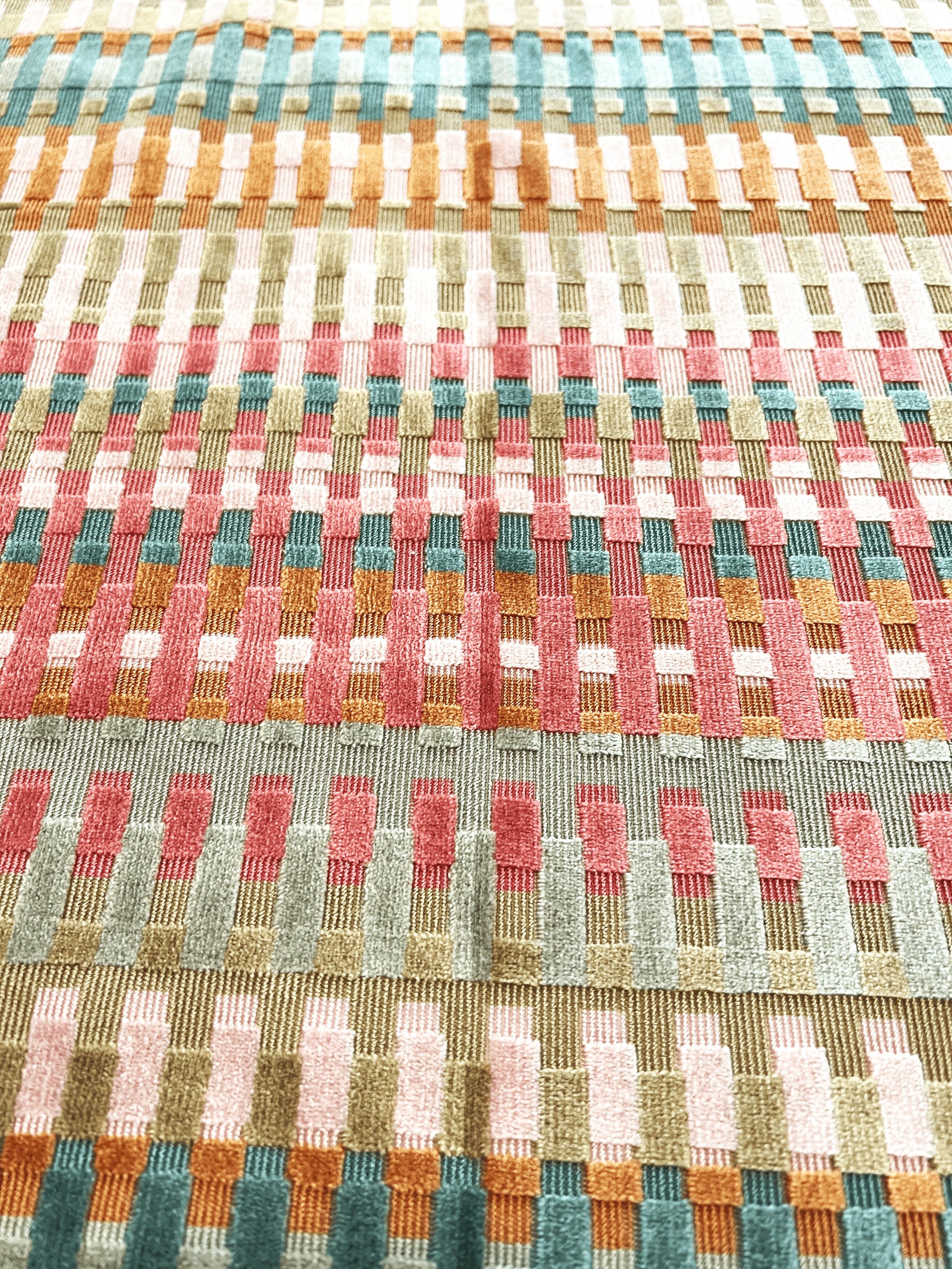 Lee Jofa Picket Multi Color Geometric fabric