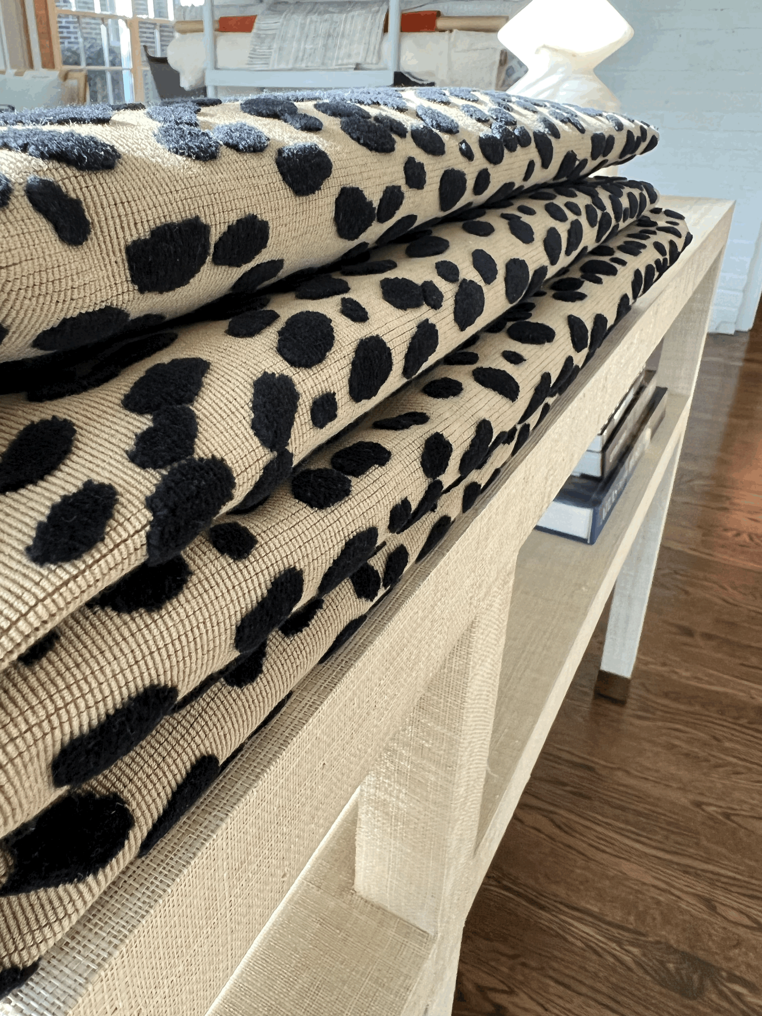 Cheetah Velvet upholstery Schumacher fabric