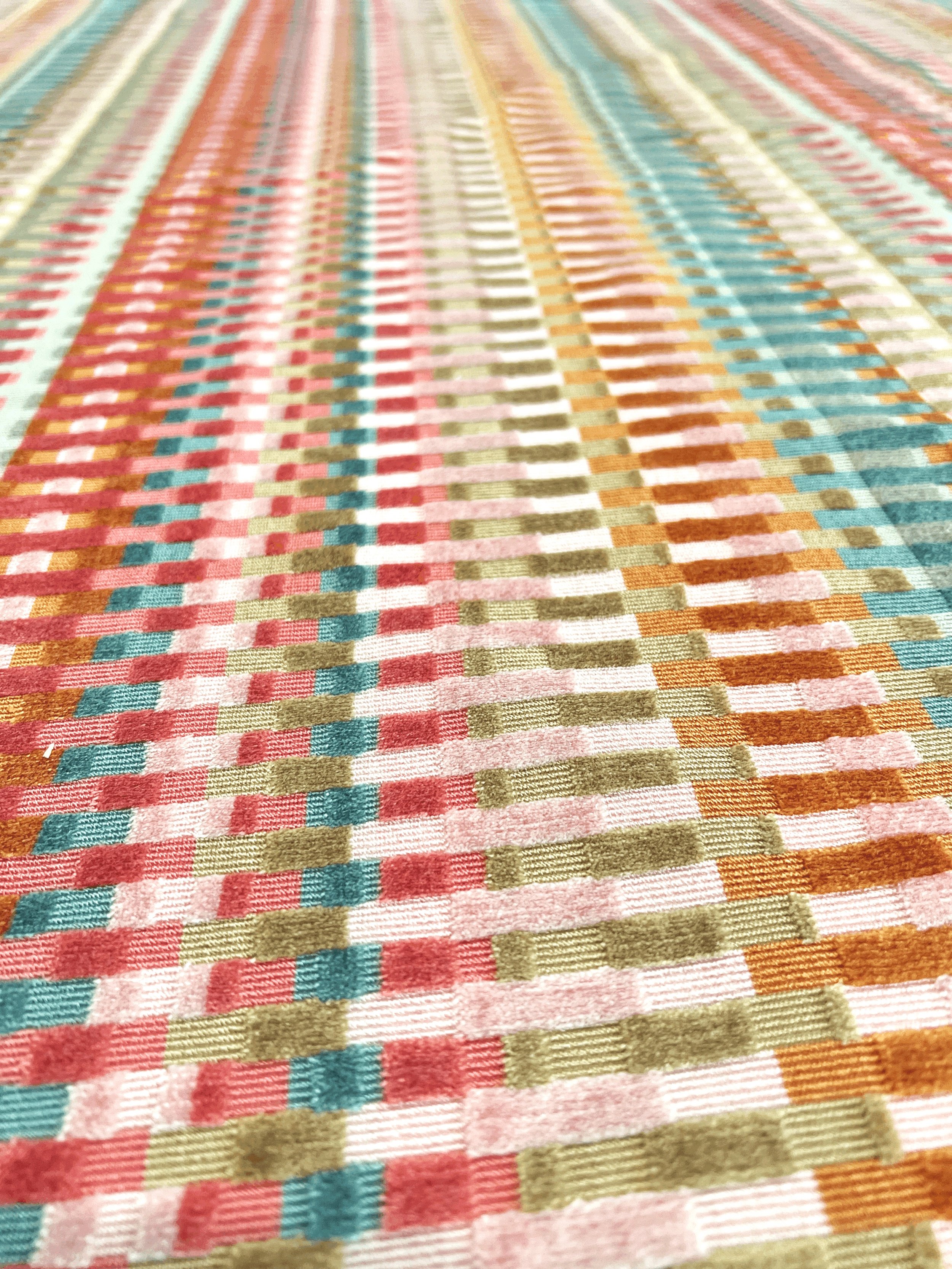 Shop designer fabric: Lee Jofa Picket Multi Color Geometric