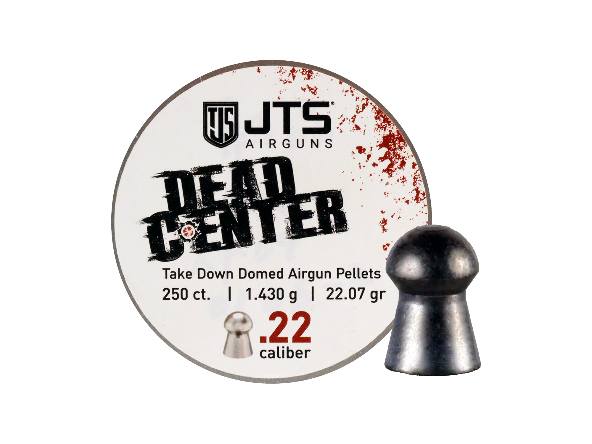 JAC111 - JTS Dead Center .22 caliber Pellets (18.80gr)