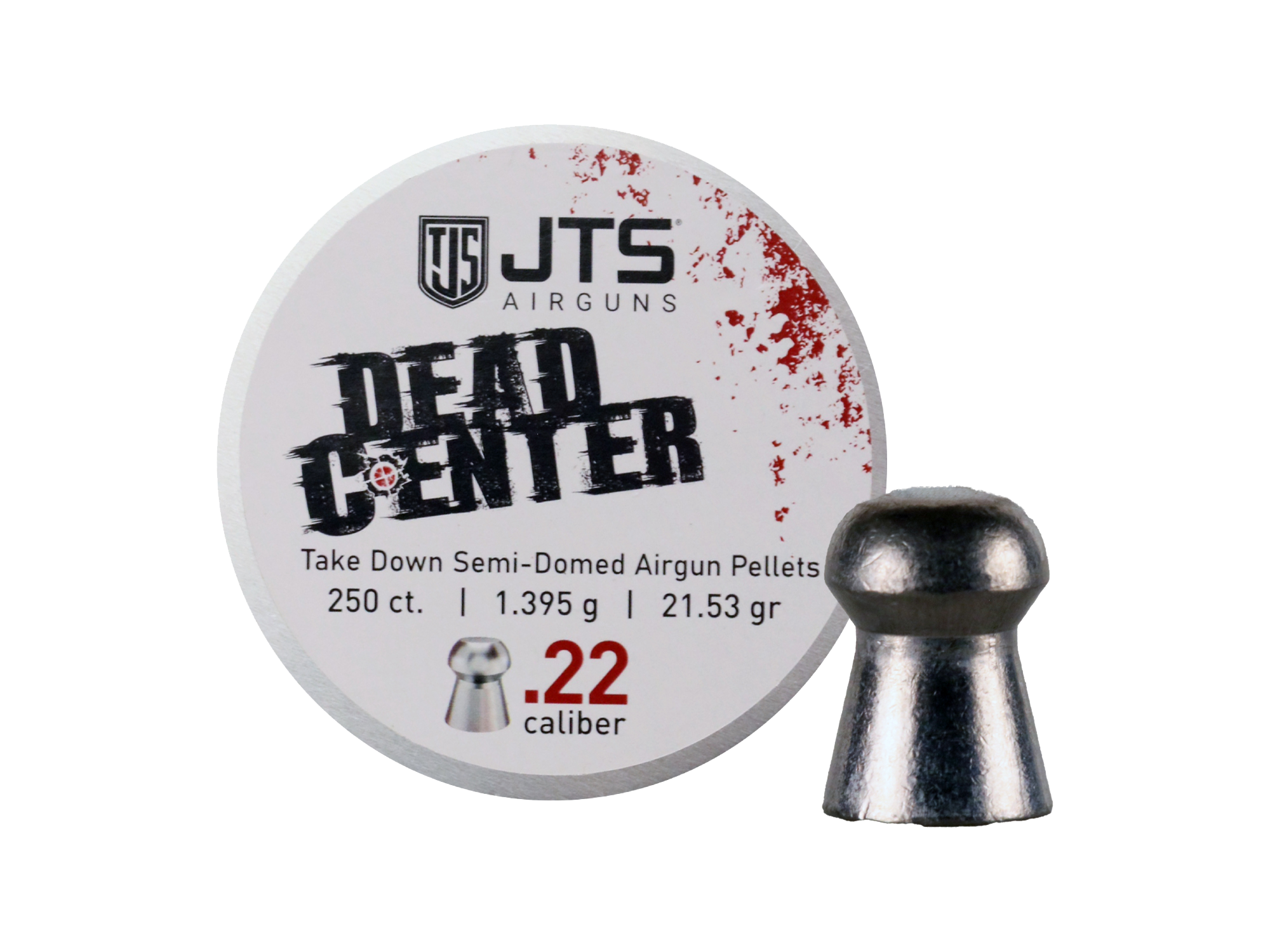 JAC109 - JTS Dead Center .22 caliber Pellets (21.53 gr)