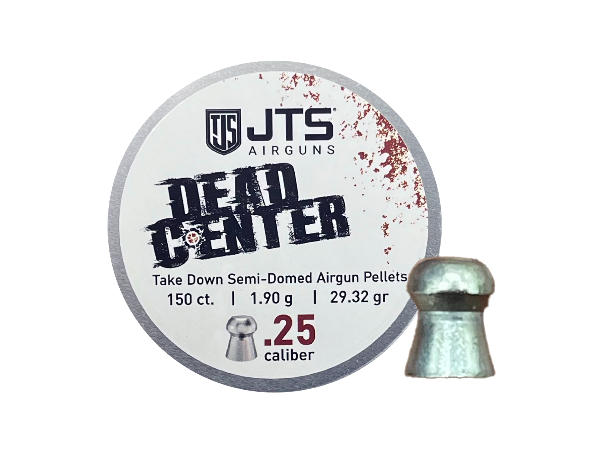 JAC115 - JTS Dead Center .25 caliber Pellets (29.32 gr)