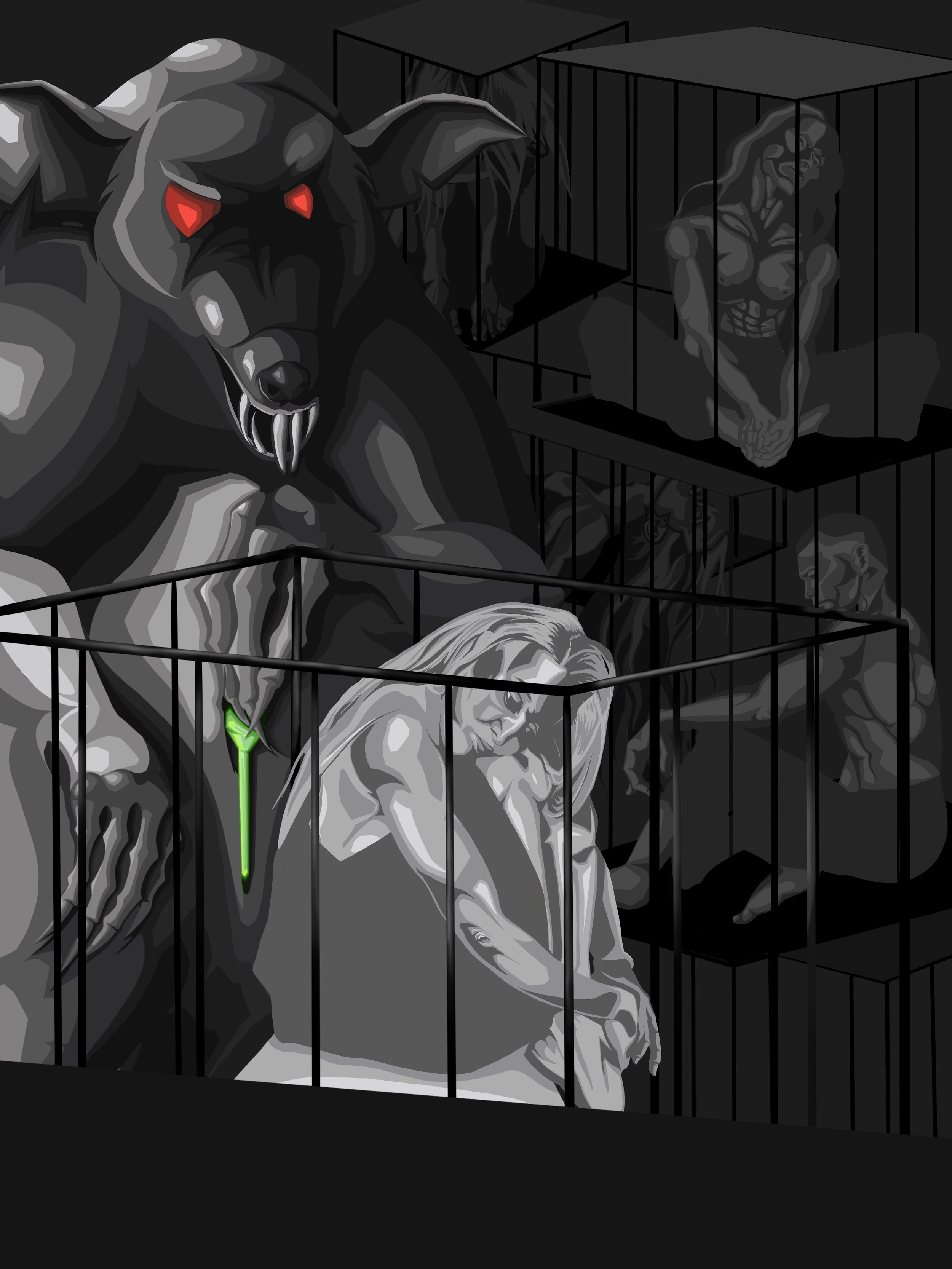 It is a continuation and revamp of the last piece to both try a different style and perspective. It was done digitally as a means of further practice with digital art. I designed the rat character myself in this piece, unlike the last in which refere