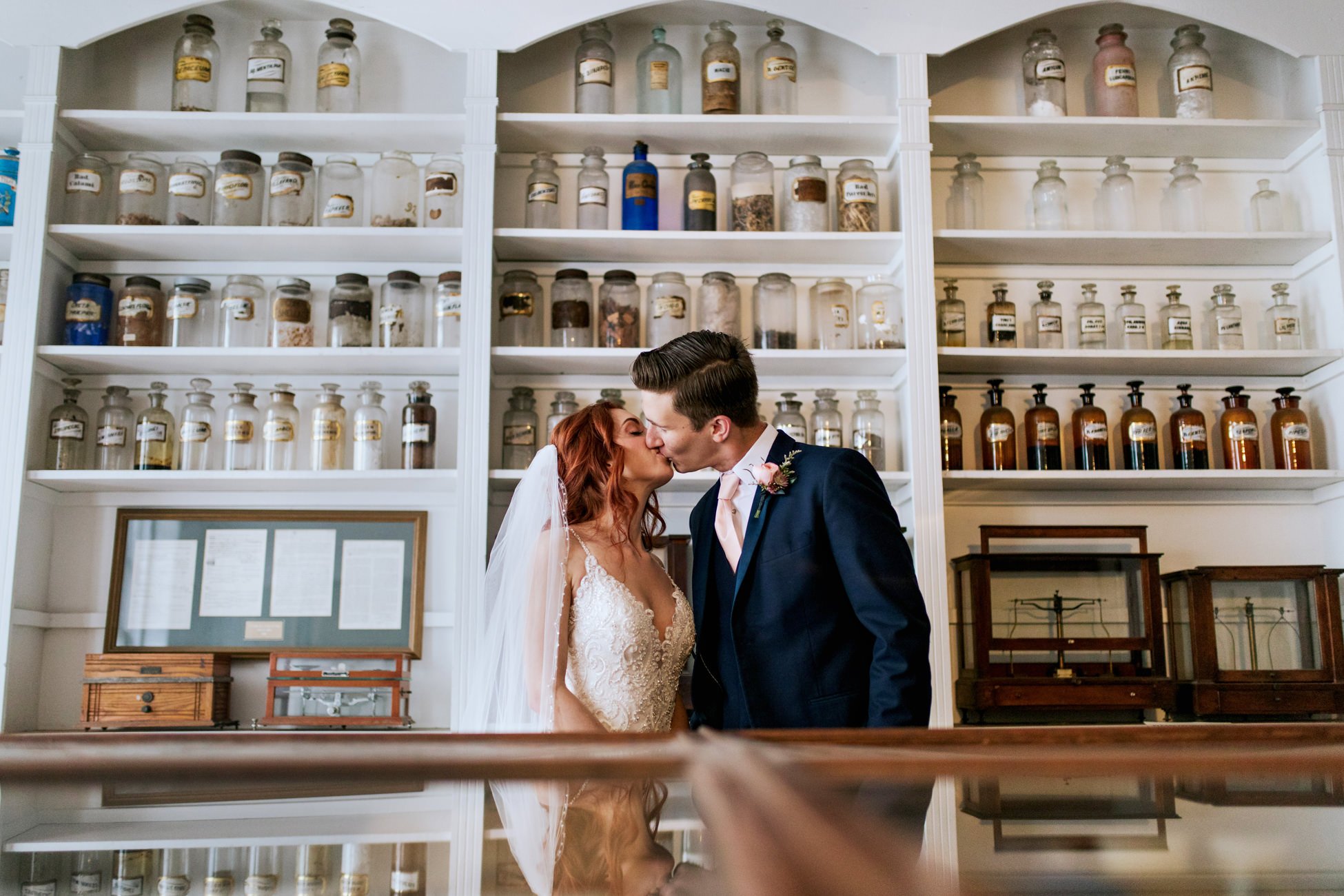 New Orleans Pharmacy Museum Wedding Photo