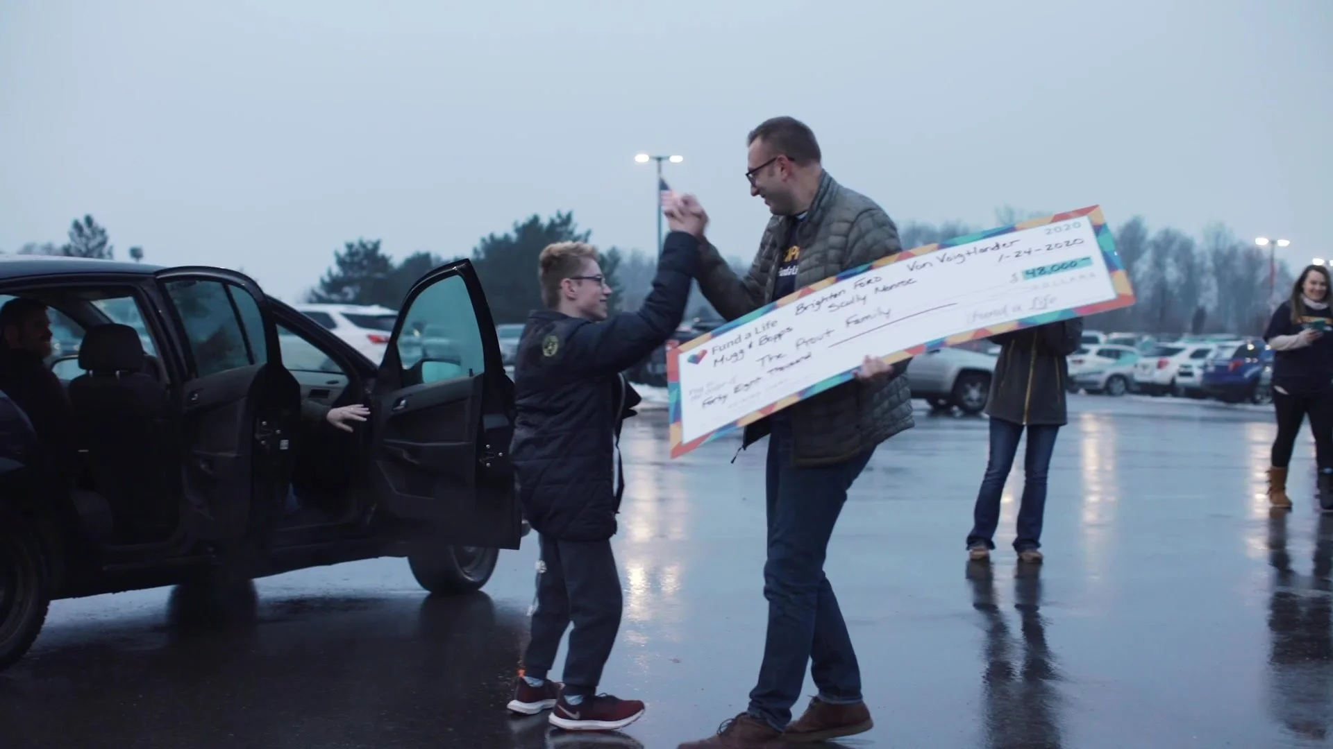 emotional moment after receiving fund a life emergency grant