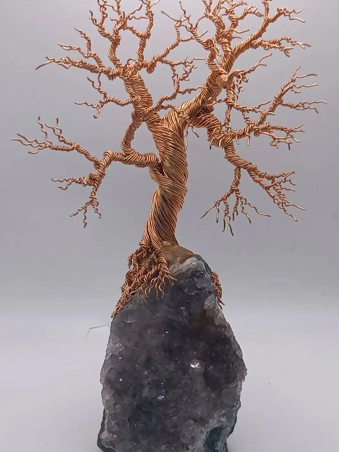 Amethyst copper tree