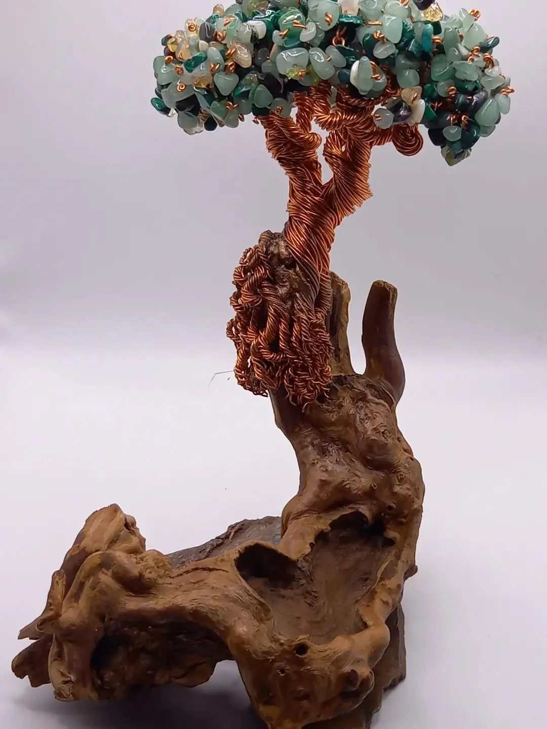 Green crystal tree