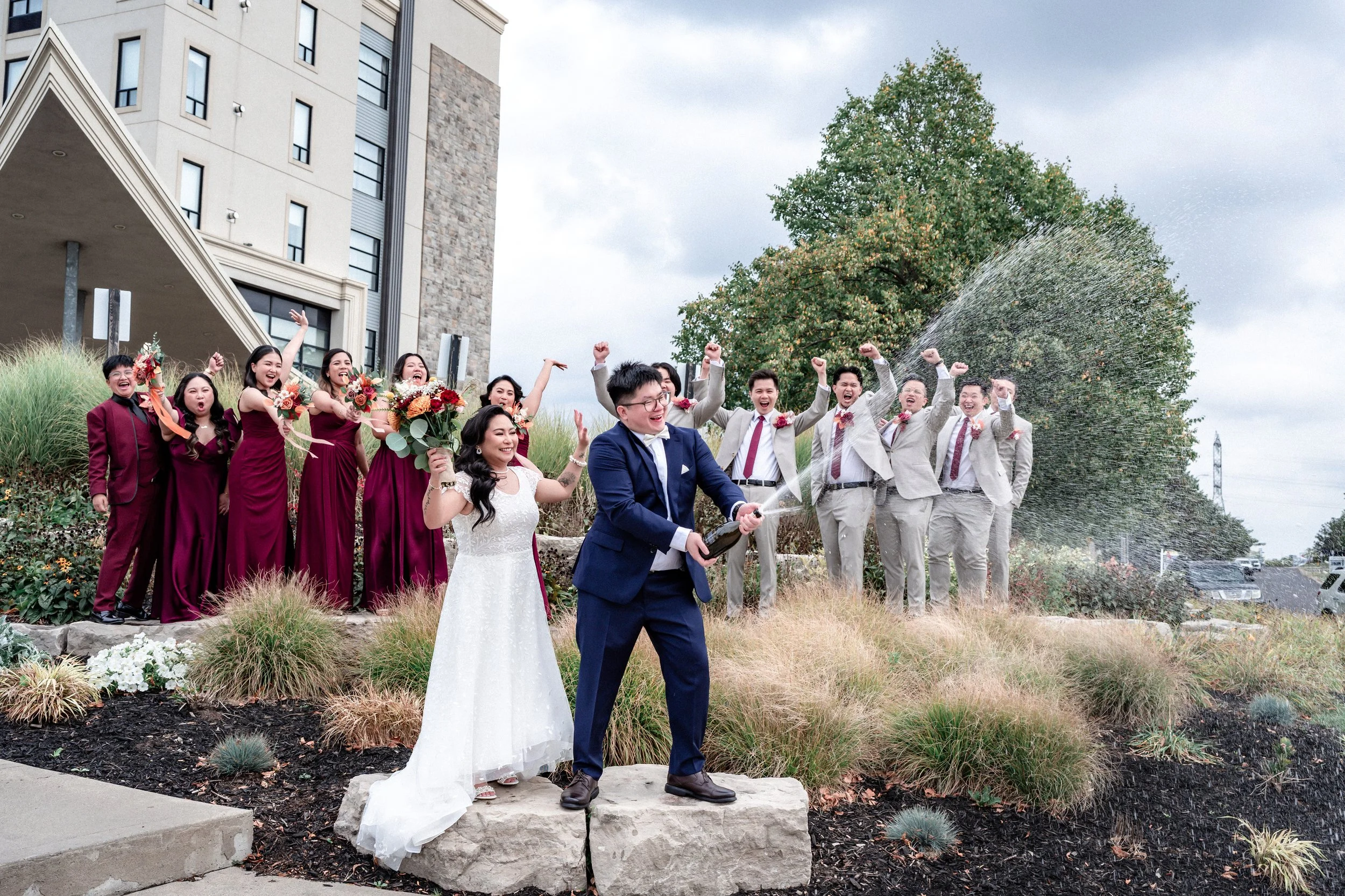 wedding bridal party photo