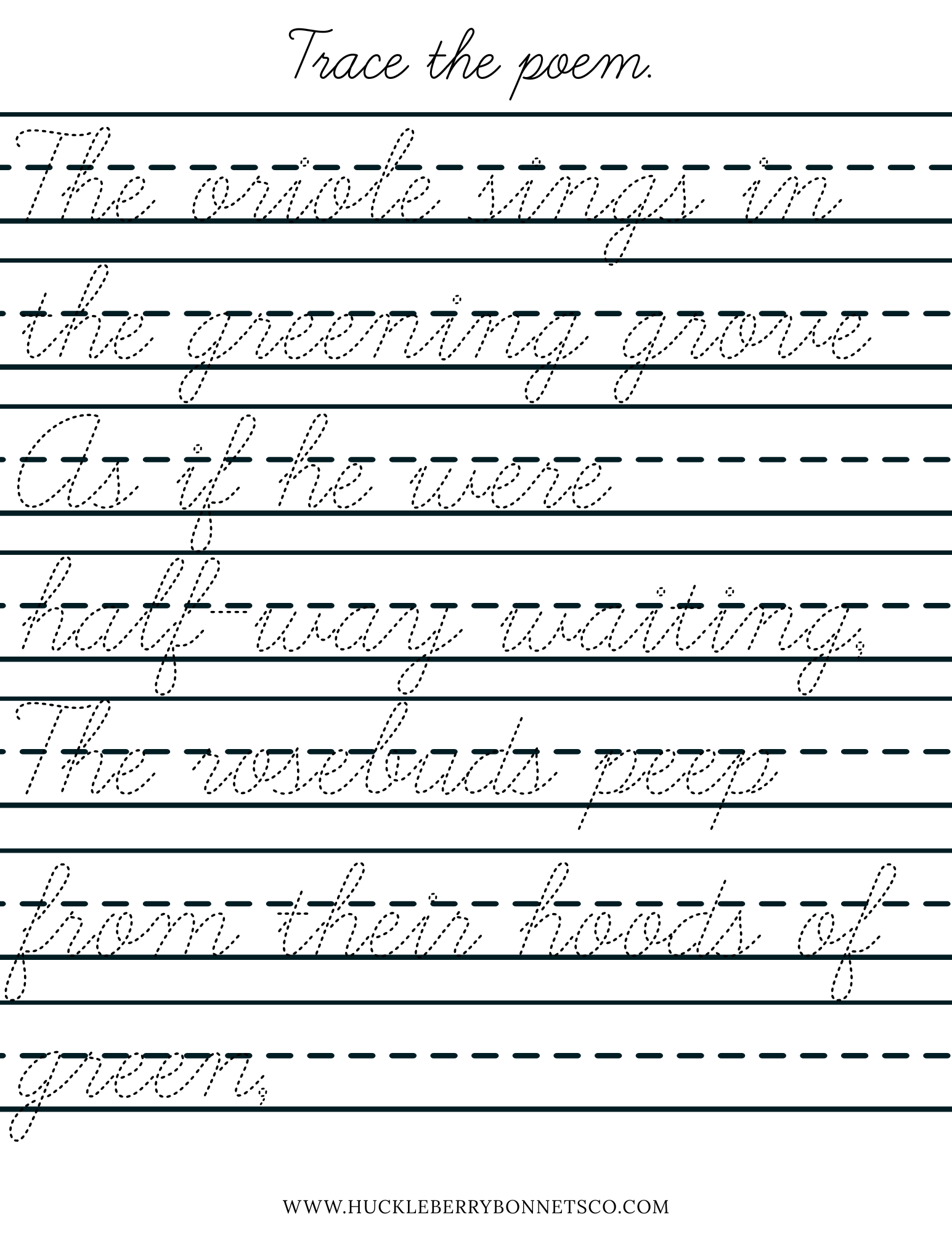 Summer Themed Cursive Handwriting for Preschool - First Grade ...