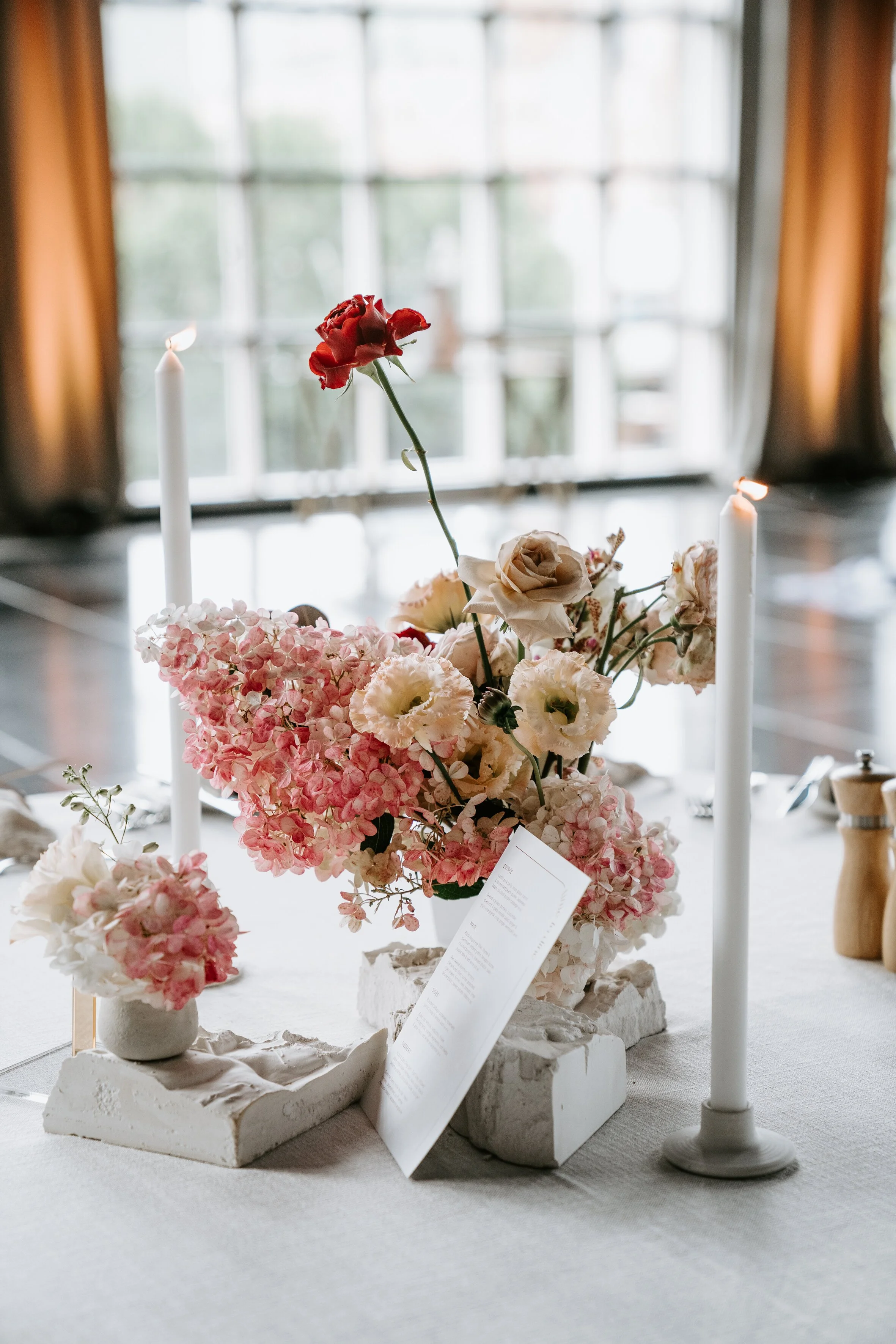 White Stone Candlestick