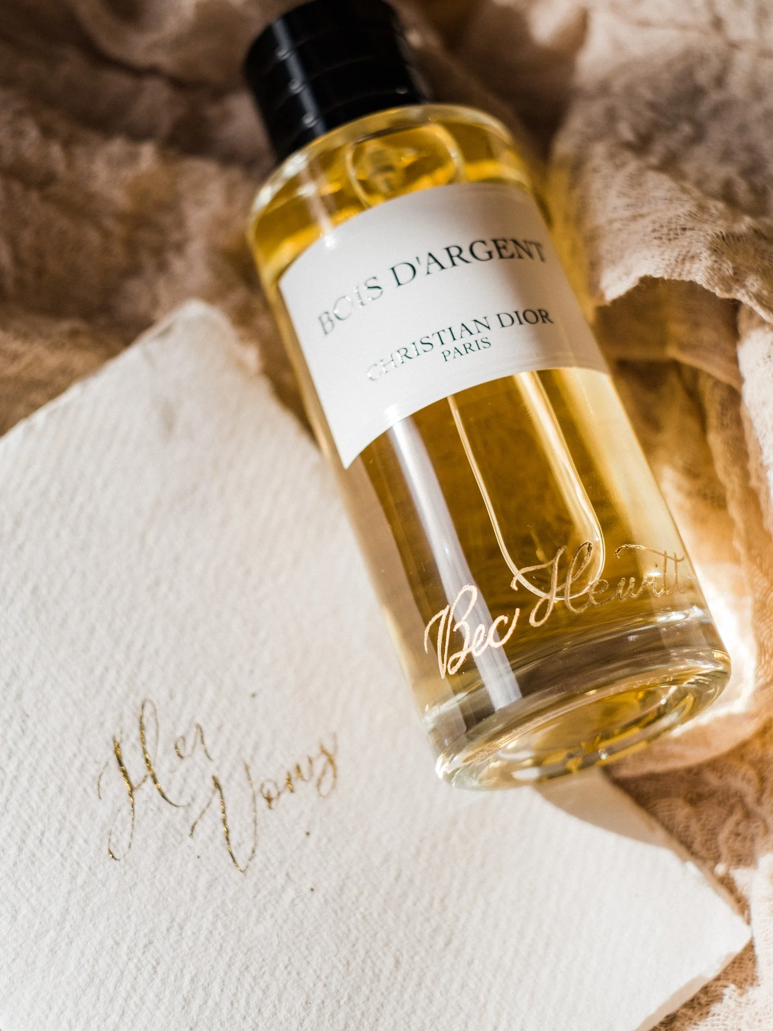 Calligraphy Hand Engraving - Perfume and Wine Bottles