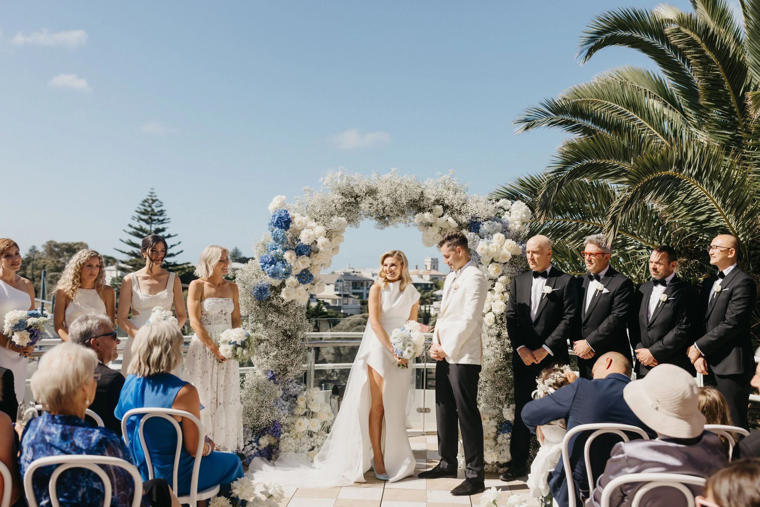 Coastal wedding ceremony