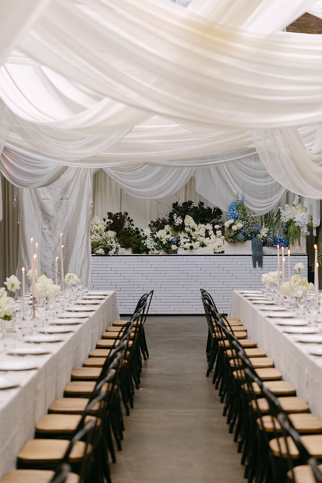 Elegant wedding reception at Epicurian Red Hill