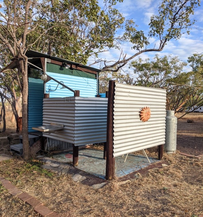  Outback toilet, Mary River Roadhouse, Northern Territory  | photo © Kate Goodwin  