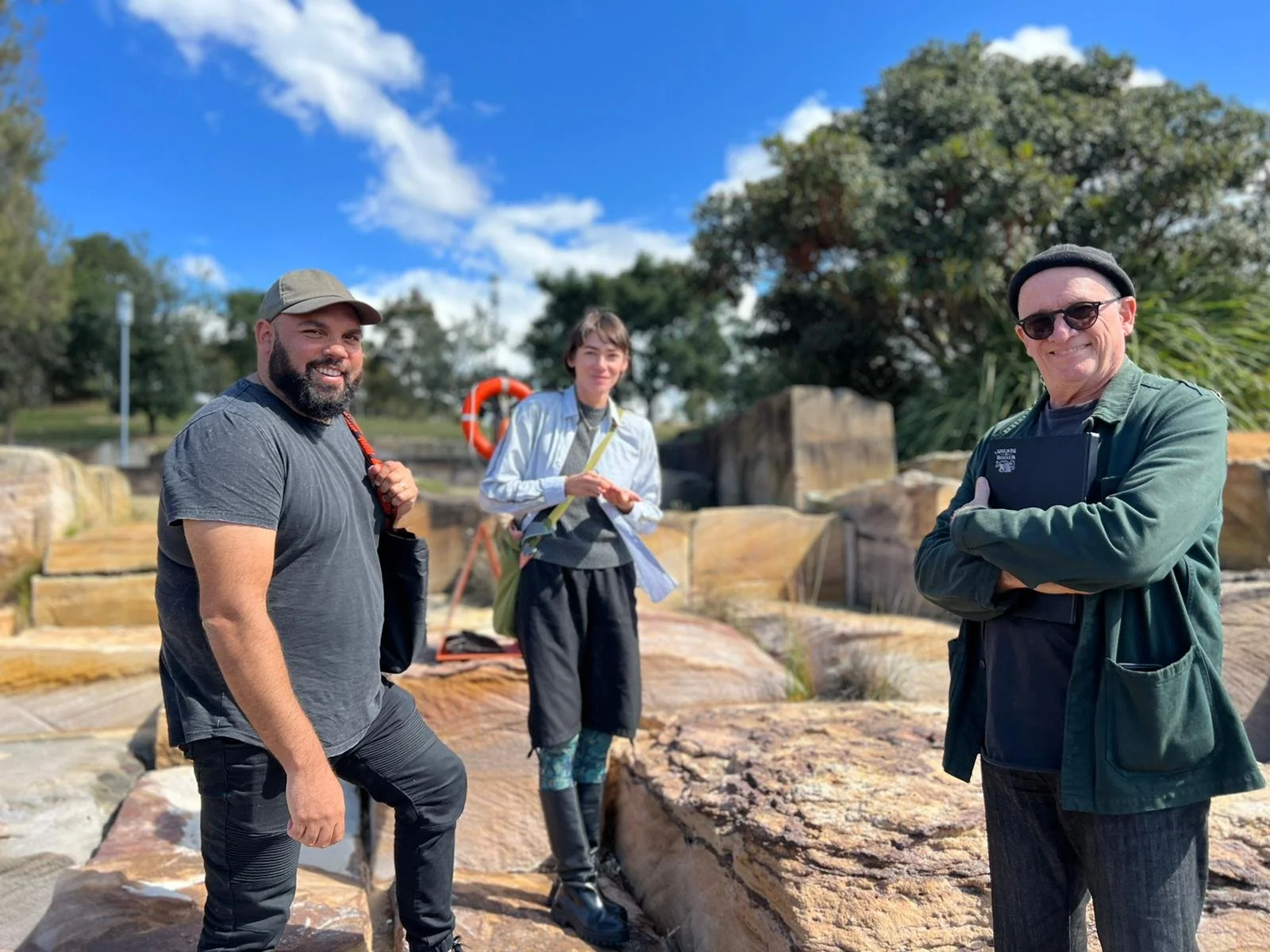 Site Visit (Laura with Dennis Golding and Warren Langley.jpeg