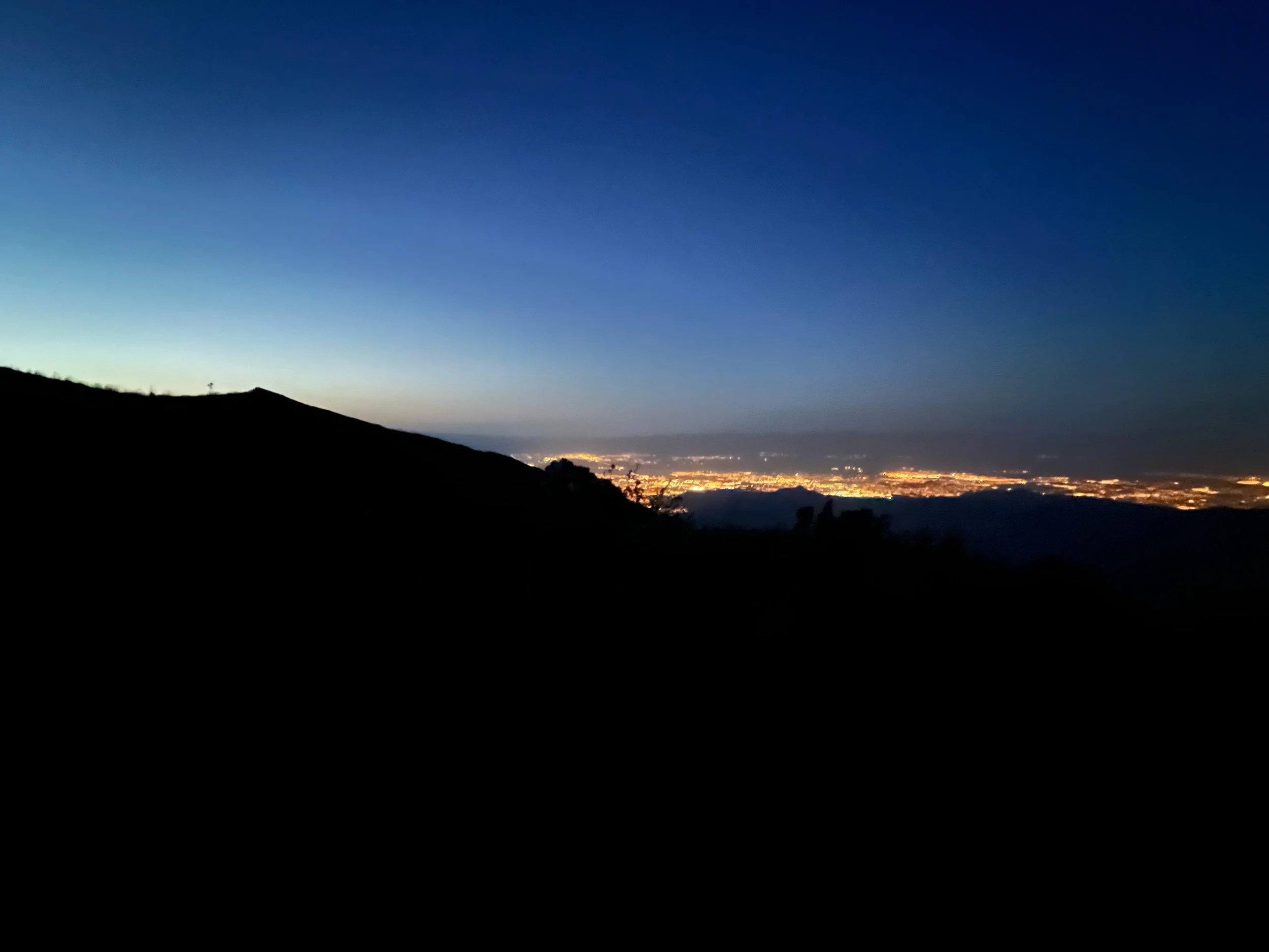 View of Palm Springs from campsite.