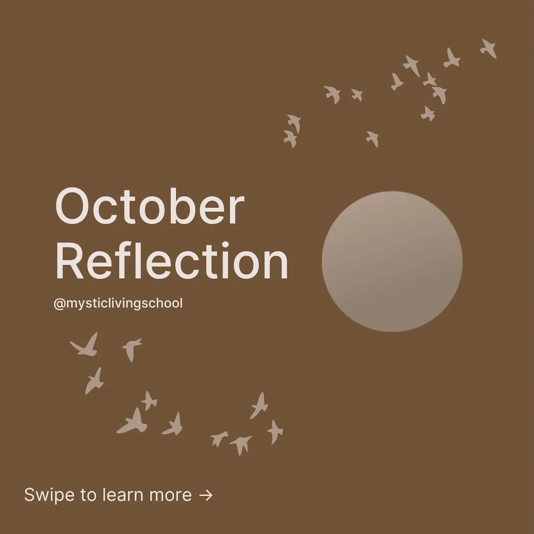 As October closes, I&rsquo;ve been sitting with the lessons this season always brings. The practice of letting go, the courage in trusting the unknown, and the wisdom found in slowing down.

Fall reminds us that release is part of renewal. That rest 
