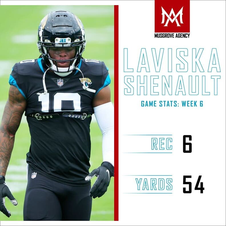 Congratulations to @hunchoviska  for coming through in the clutch to help secure the win for the @jaguars. 

#NFL #laviskashenault #DesotoU  #Dallas #musgroveagency #jacksonvillejaguars