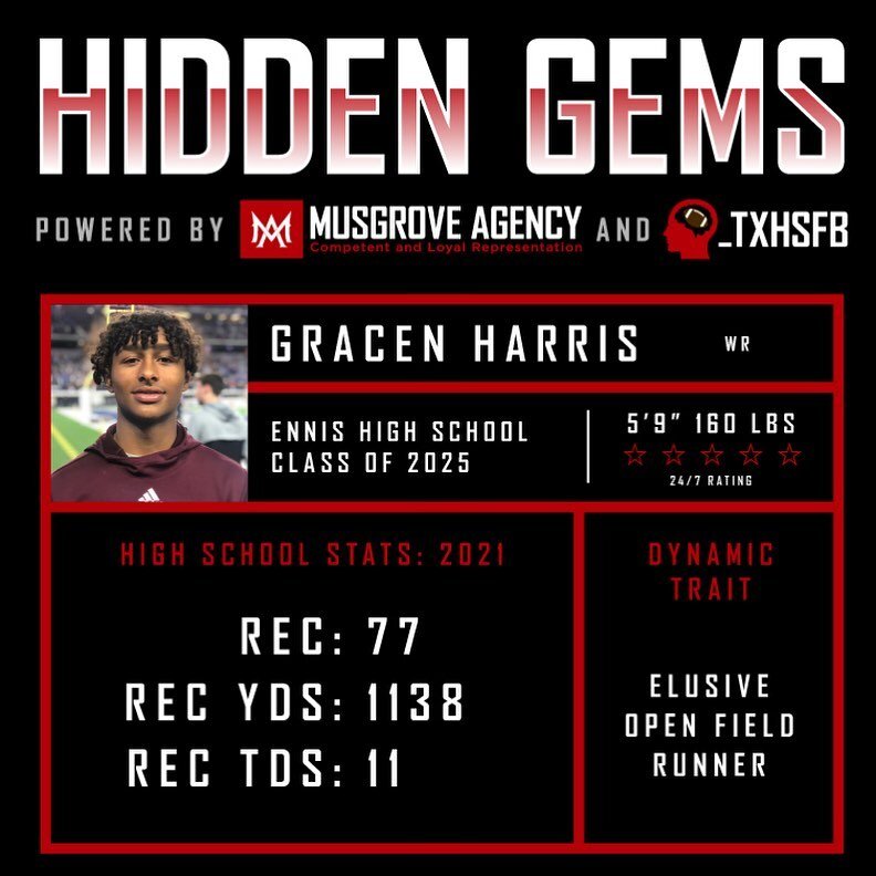 This is BIG, we (Musgrove Agency) have partnered with @_txhsfb on doing Hidden Gems. Hidden Gems will highlight players that is under the radar and can soon make some huge buzz if they haven&rsquo;t already. Hopefully we get to all this off-season. T