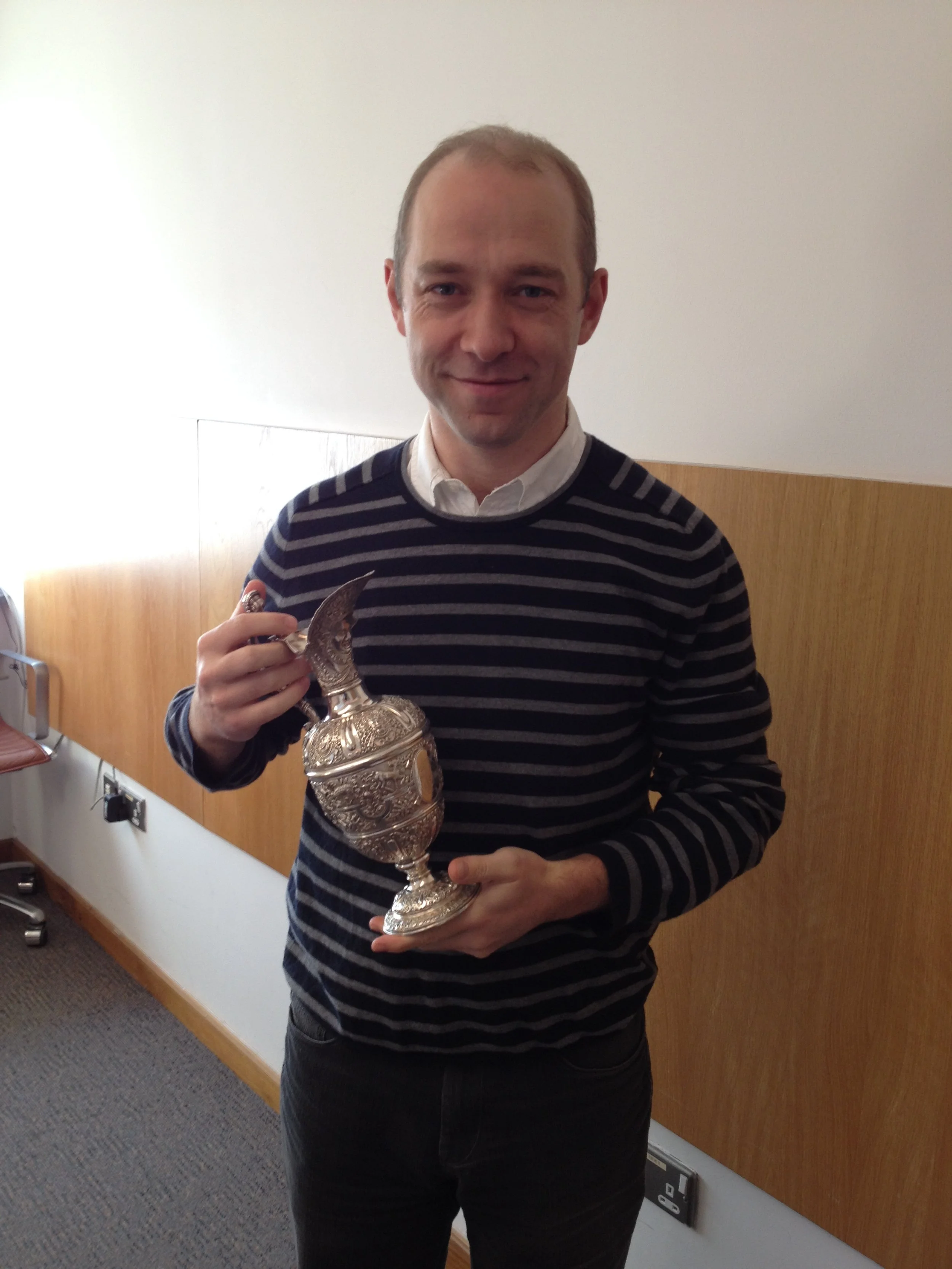 2014 - Donal O'Donohue, winner of RIAI Golf Trophy 