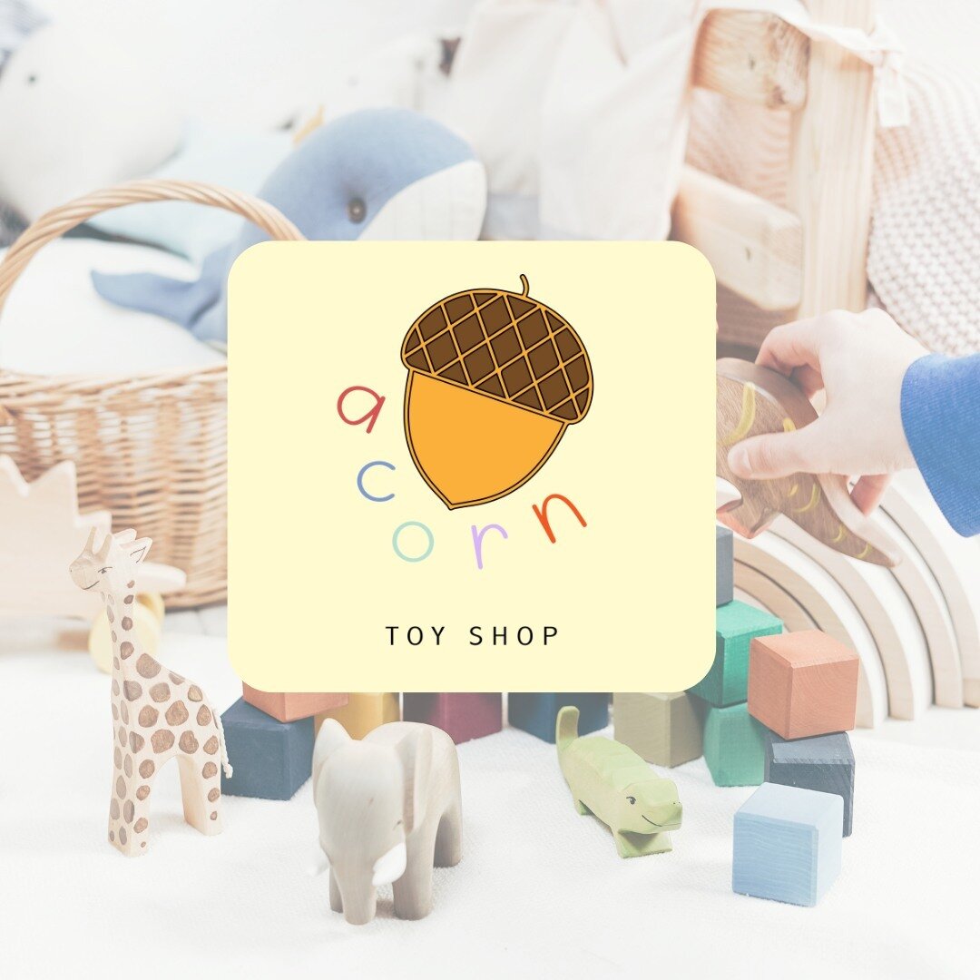 Mockup Monday! Is that a thing? Probably not but it sounds cute 💁🏼&zwj;♀️⁠
⁠
Acorn Brief: A toy store that requires a logo and tissue paper design. ⁠
⁠
Had fun working on a pattern for tissue paper for this project, turned out really cute and playf