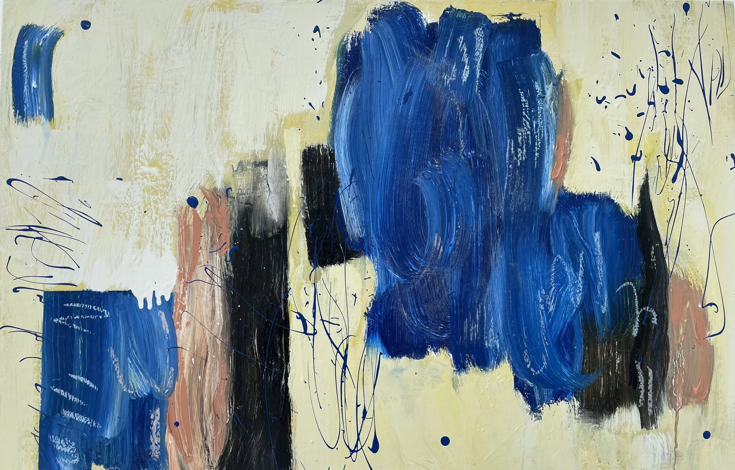 Blue Energy, 2026, oil on canvas, 24 x 36 in, $2,500