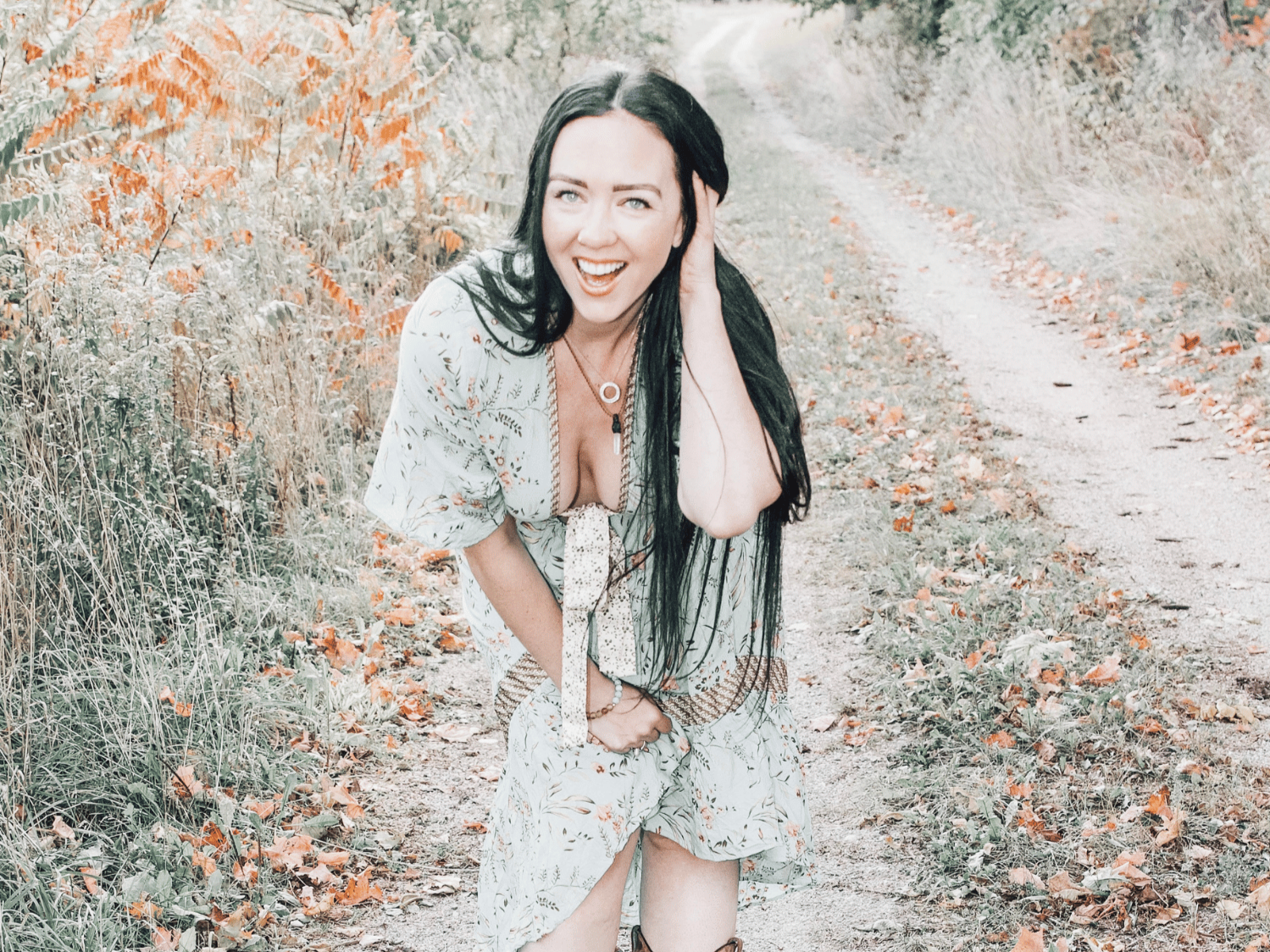 Chivonne Monaghan on a country path, embodying authenticity, resilience, and personal healing.