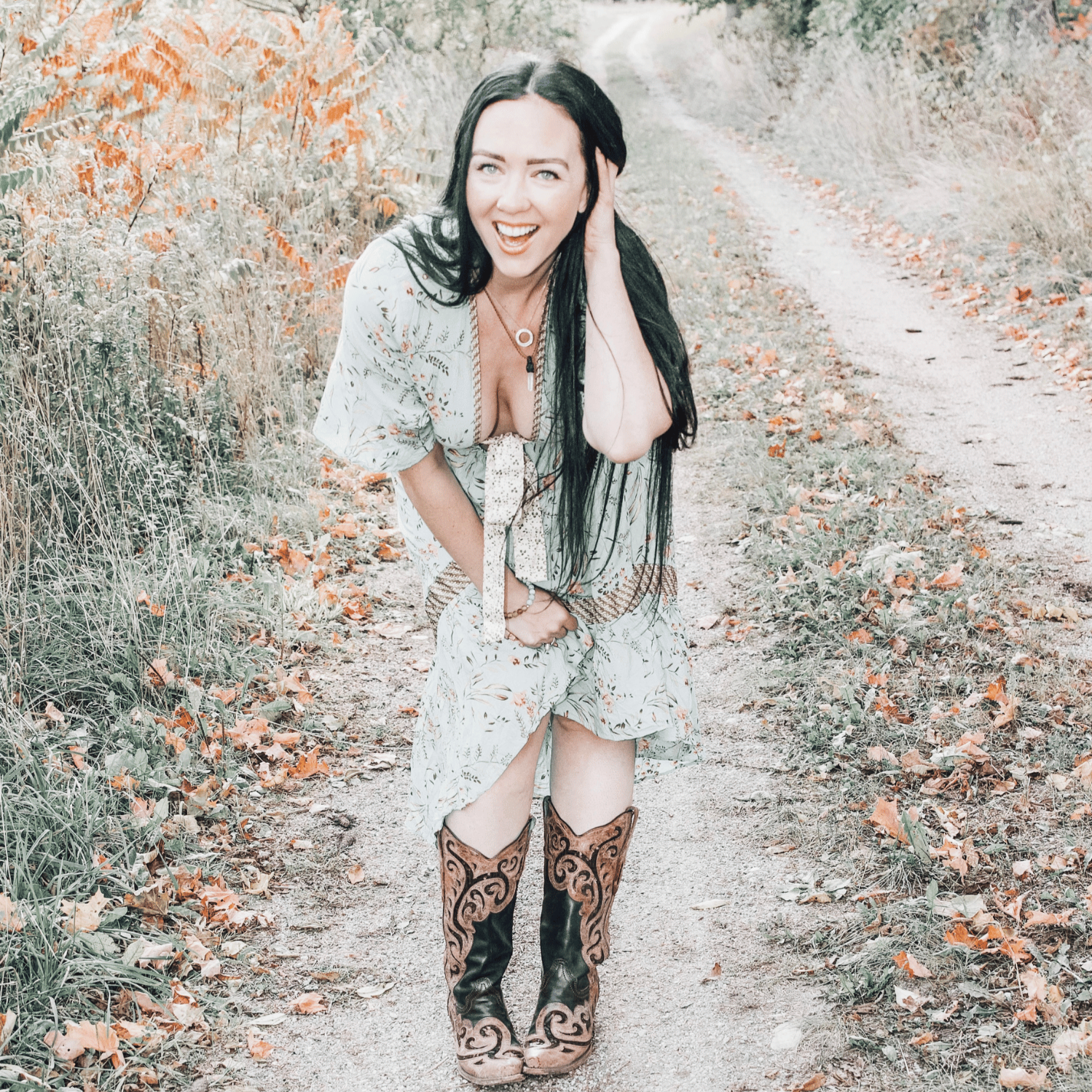 Chivonne Monaghan on a country path, embodying authenticity, resilience, and personal healing.