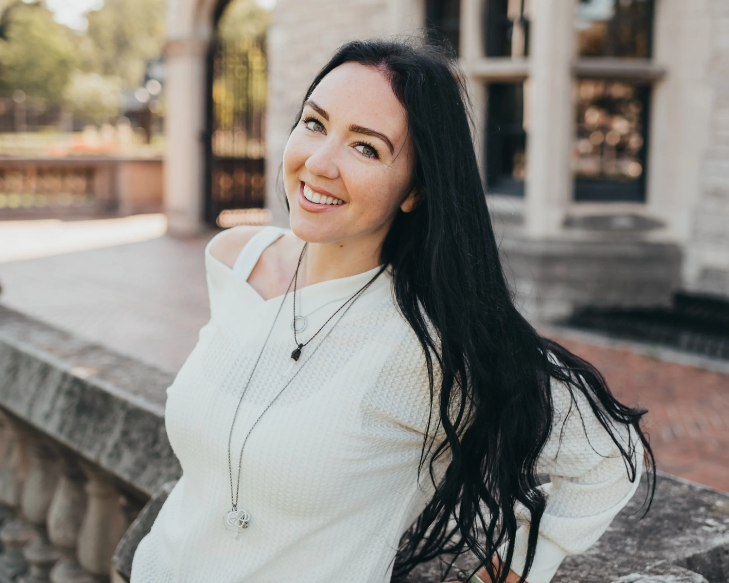 Chivonne Monaghan, grief and resilience educator, smiling outdoors