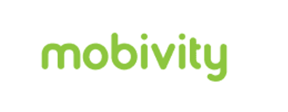 Mobivity logo in green text on a white background