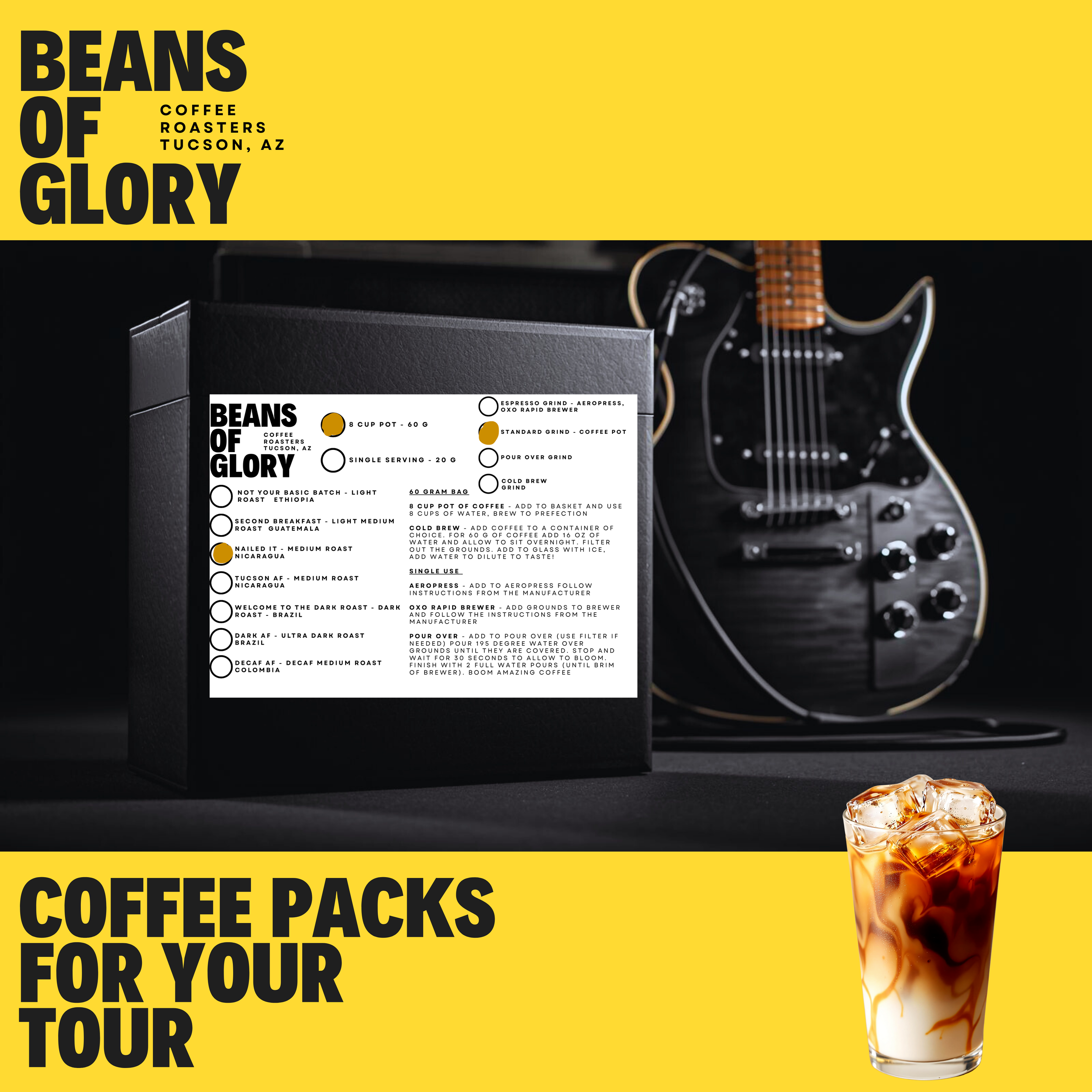 Glory Packs! - Pre-Ground Coffee Packs