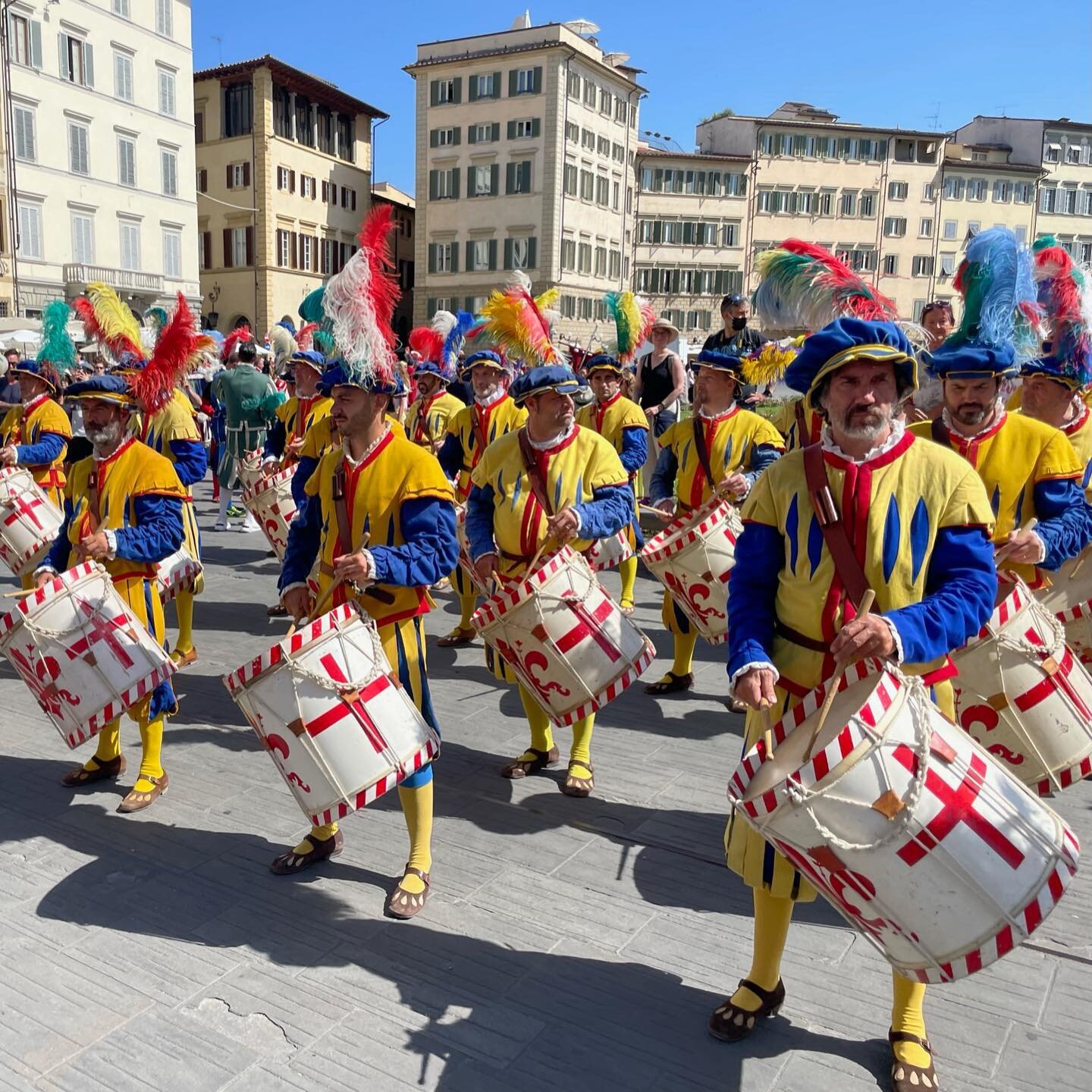 We were so lucky to be in Florence during the Festa di San Giovanni, a celebration of their patron saint. There was a parade, costumes, fireworks, and the most insane sport we had ever seen, Calcio Storico. It looks like rugby except the men are lite