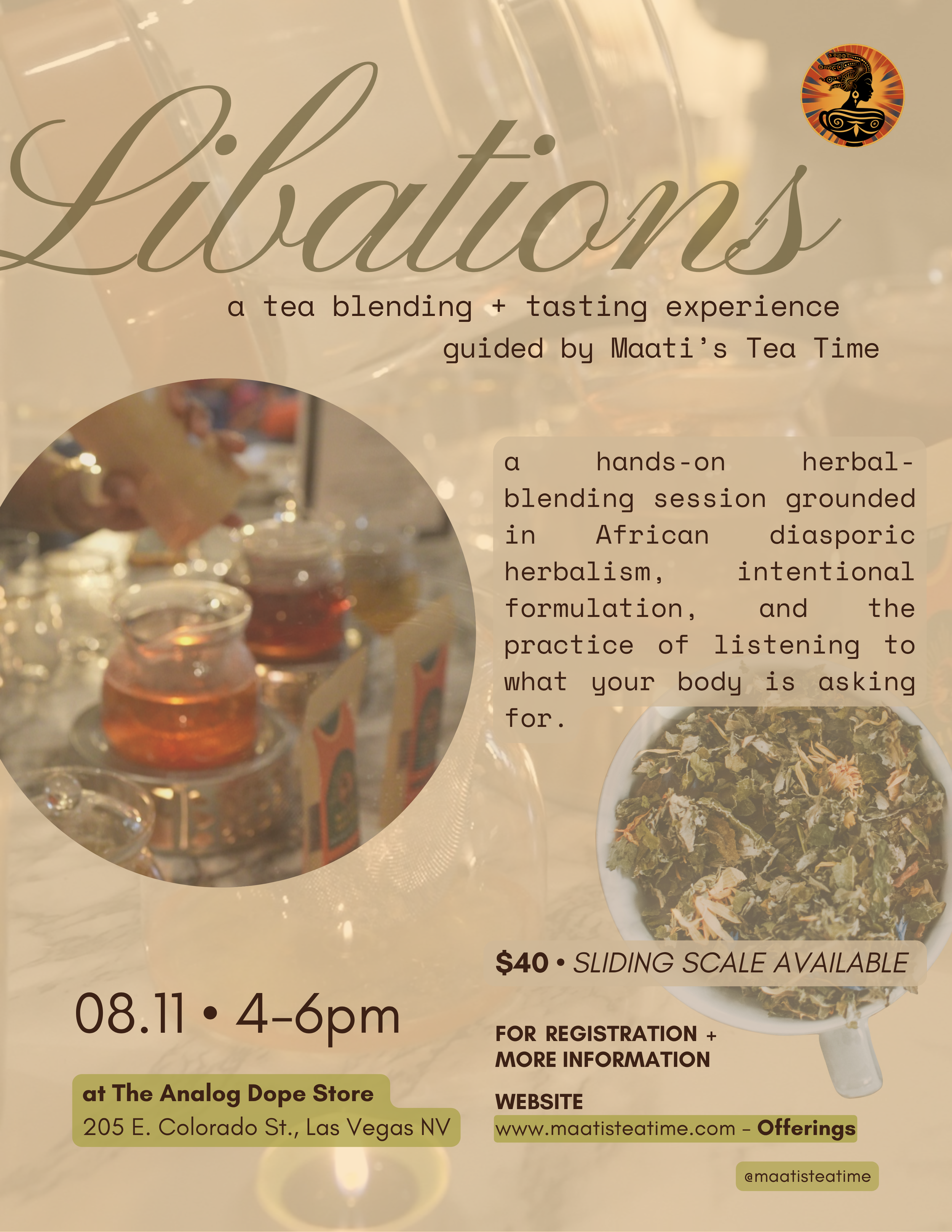 Libations: Tea Blending + Tasting Experience