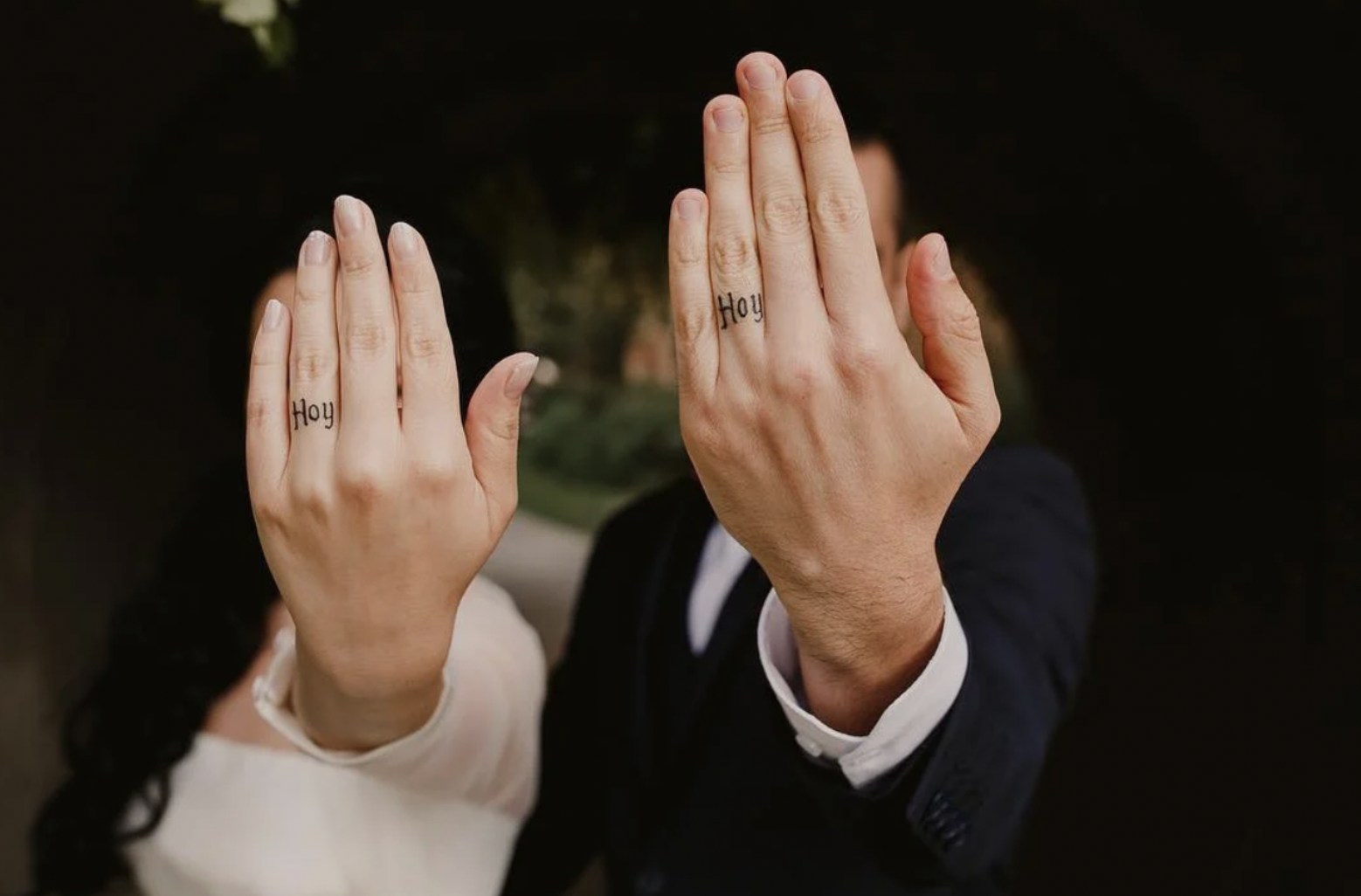 matching wedding date tattoos