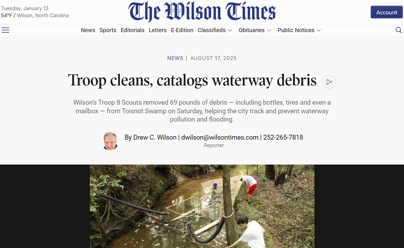 Troop Trash Trap Stormwater Project
August 17, 2025