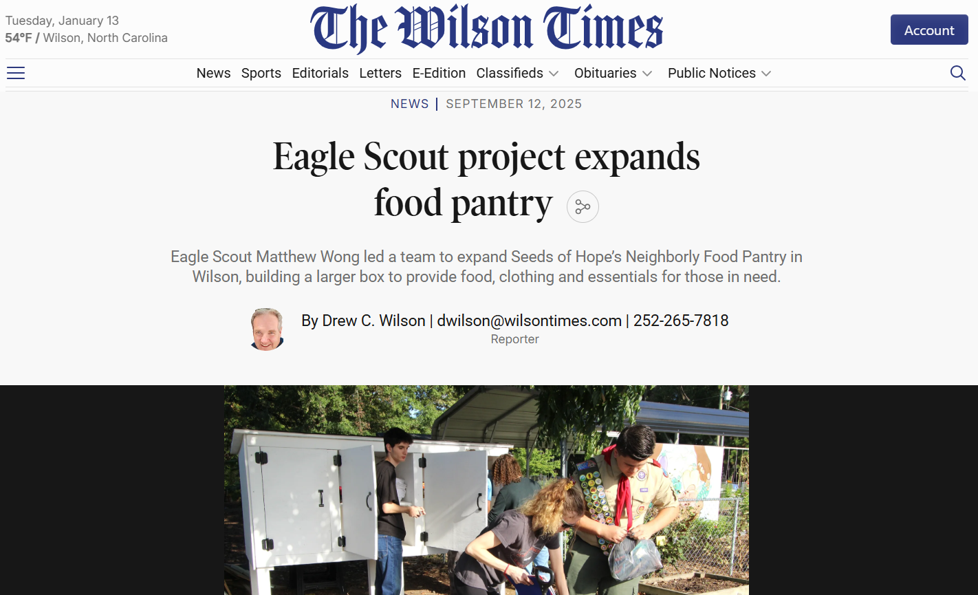Scout Eagle Project
September 12, 2025
