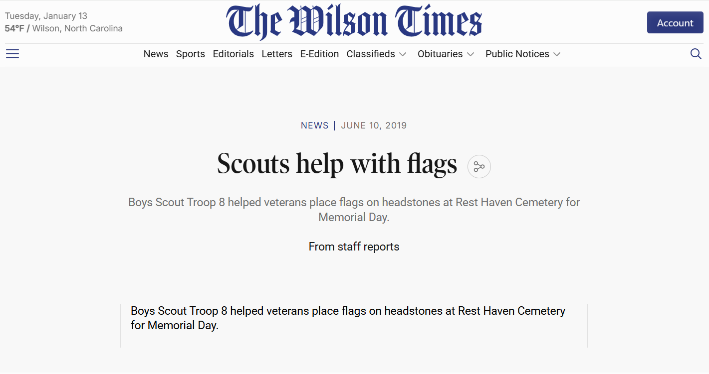 Troop Project
June 10, 2019