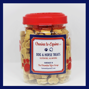 Cookie Jar with Small Treats — Canine to Equine LLC