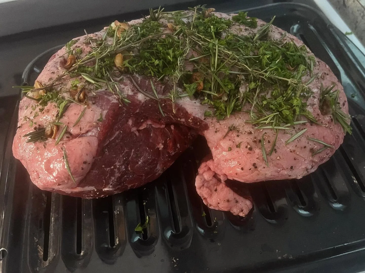 Tiny Princess brought The Chef along
+ he's been prepping this leg of lamb for hours
+ my little carnivore heart might just
beat right outta my chest.&hearts;
#feast #legoflamb #carnivore #rockyourtemple #yourbodyisthetempleofgod #maintainaccordingly